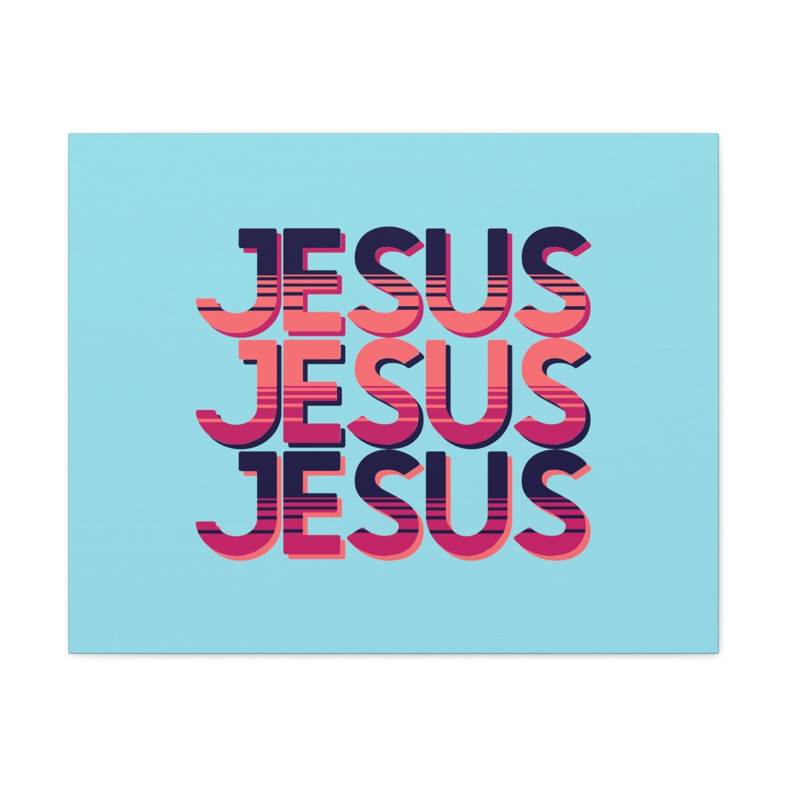 Scripture Walls Jesus John 8:12 Sunset Blue Bible Verse Canvas Christian Wall Art Ready to Hang Unframed-Express Your Love Gifts