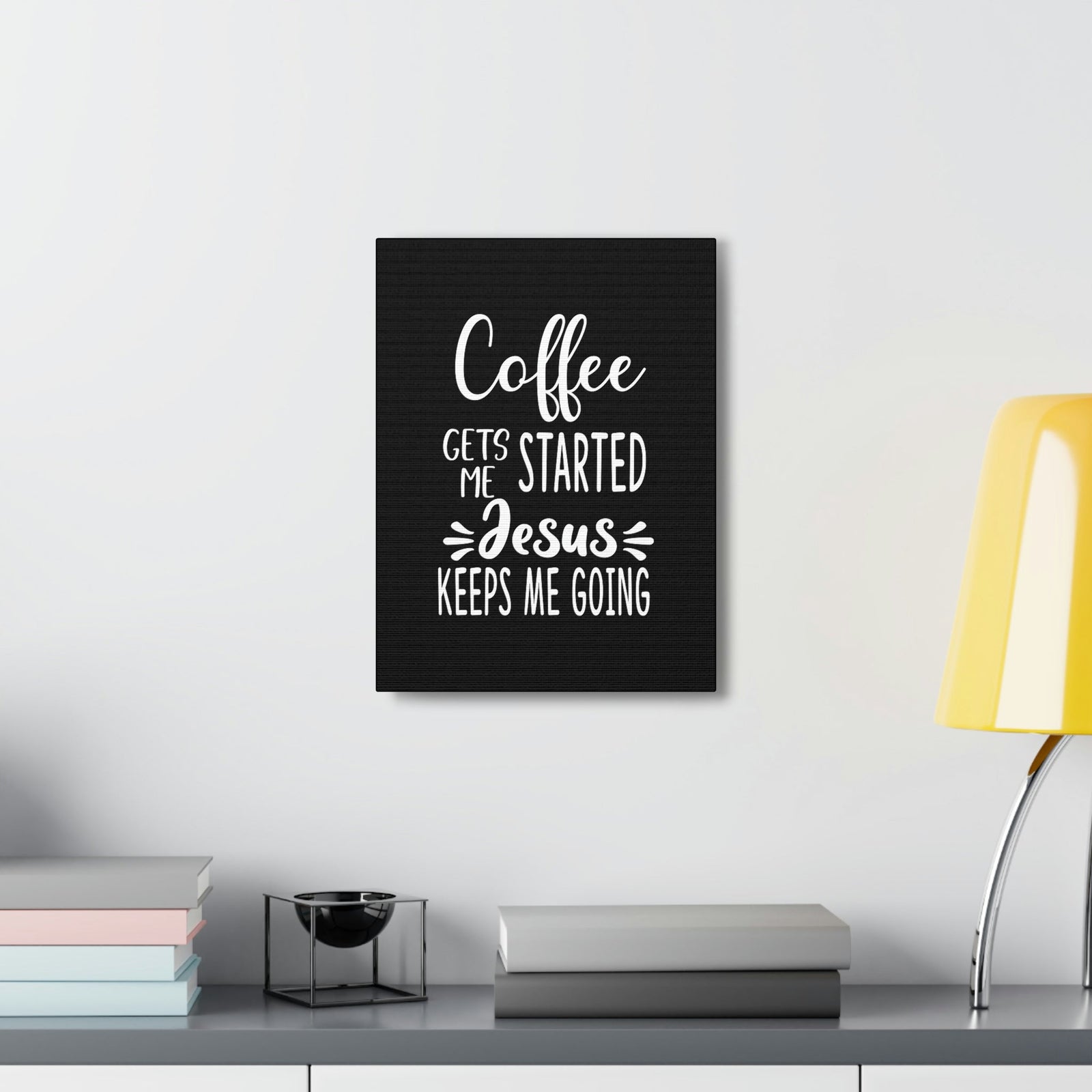 Scripture Walls Jesus Keeps Me Going Philippians 4:19 White Christian Wall Art Bible Verse Print Ready to Hang Unframed-Express Your Love Gifts
