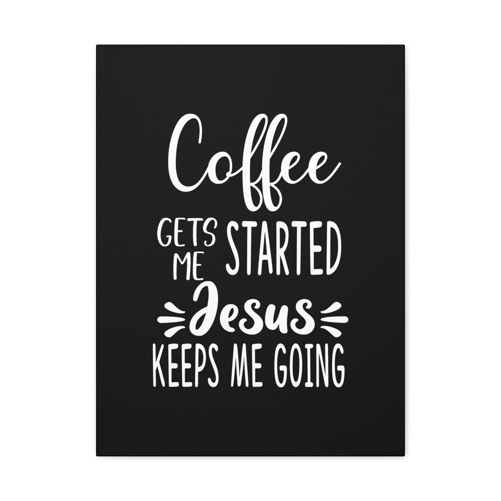 Scripture Walls Jesus Keeps Me Going Philippians 4:19 White Christian Wall Art Bible Verse Print Ready to Hang Unframed-Express Your Love Gifts