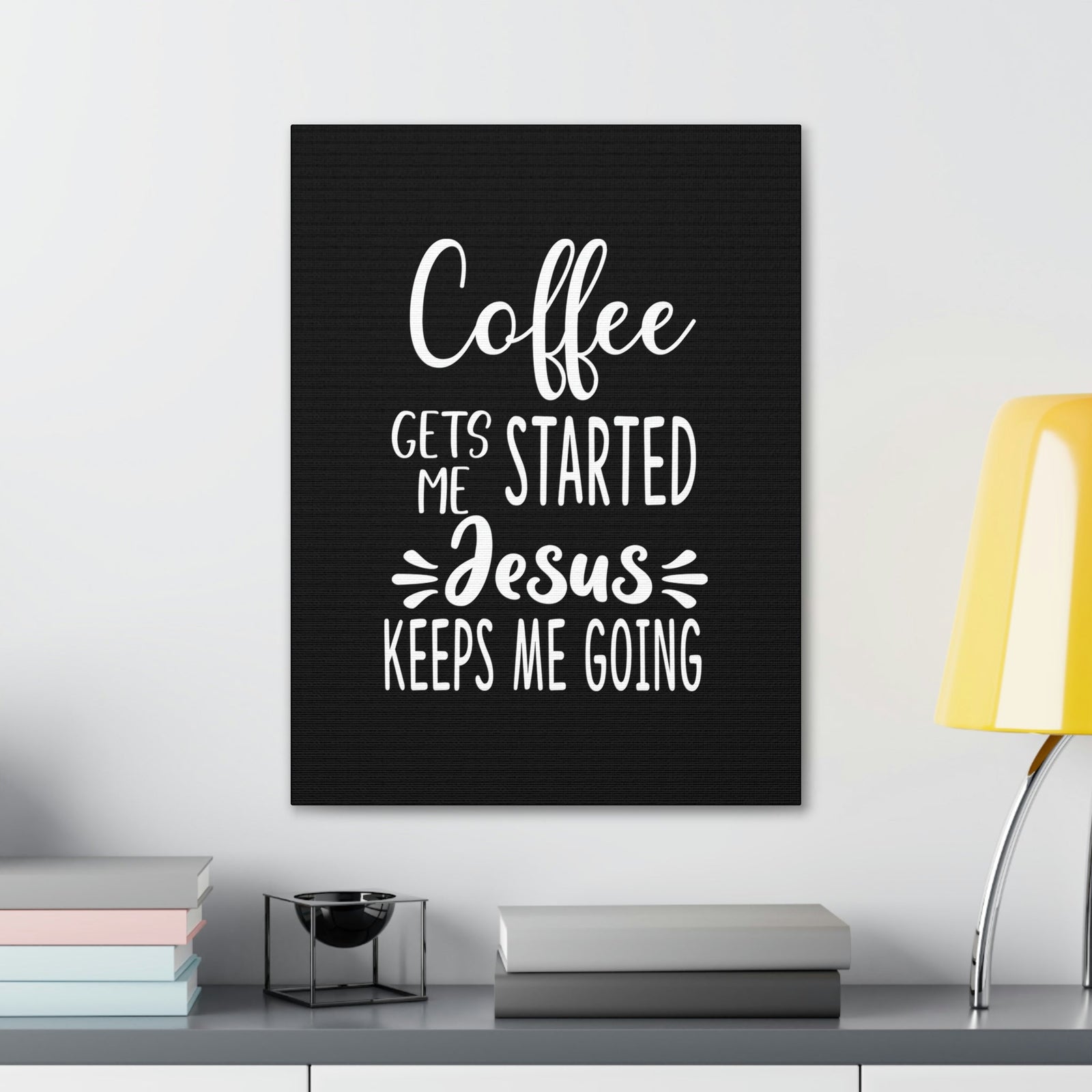 Scripture Walls Jesus Keeps Me Going Philippians 4:19 White Christian Wall Art Bible Verse Print Ready to Hang Unframed-Express Your Love Gifts