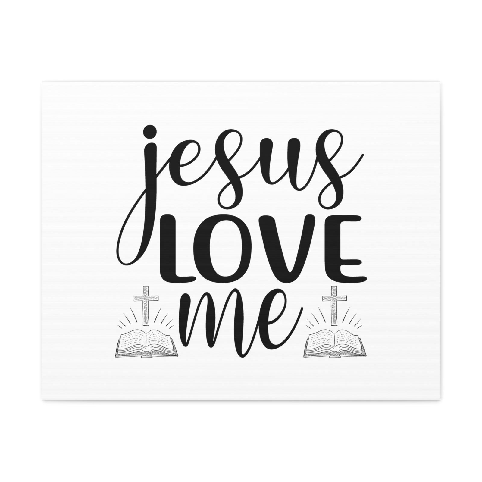 Scripture Walls Jesus Love Me JOHN 15:9 Cross Christian Wall Art Bible Verse Print Ready to Hang Unframed-Express Your Love Gifts