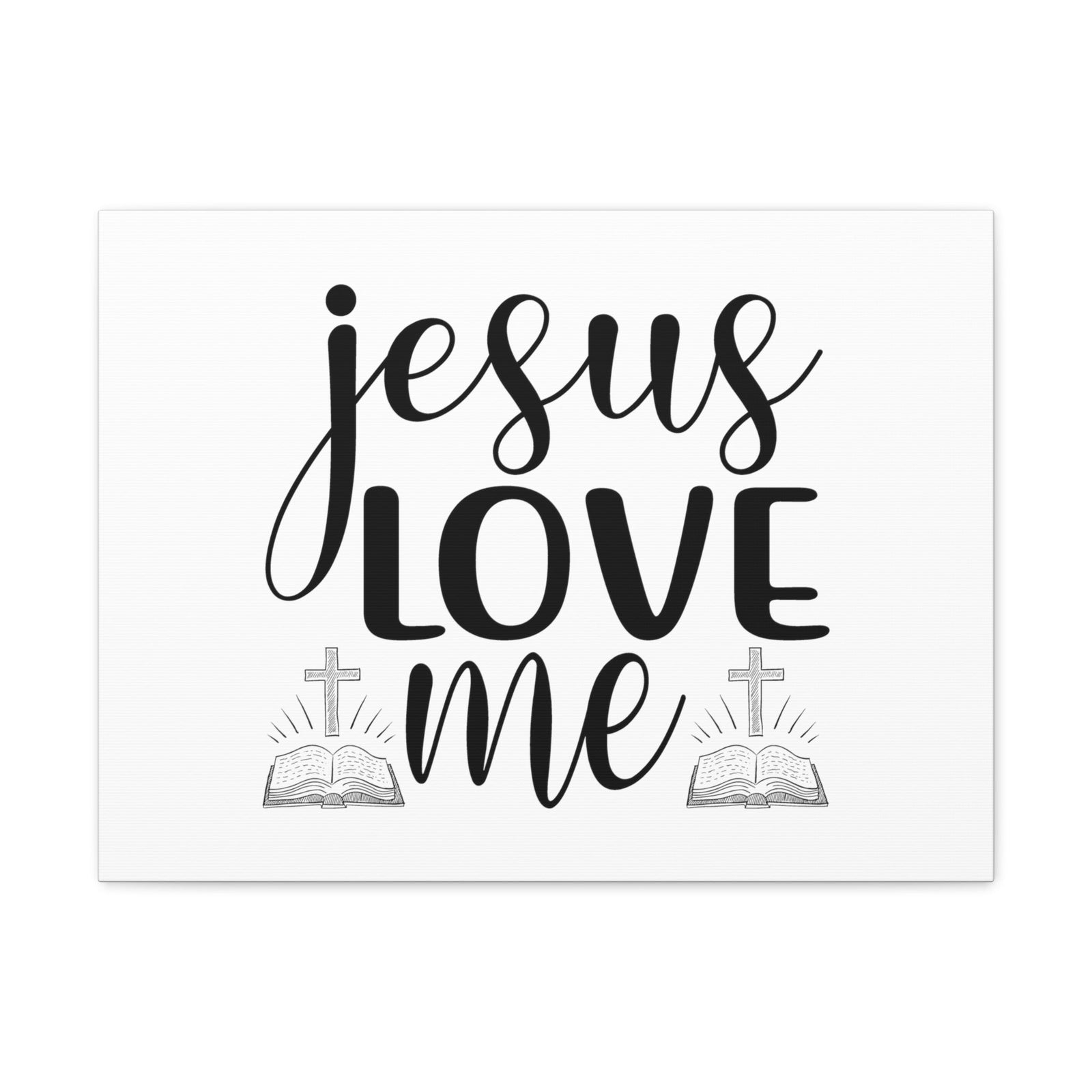 Scripture Walls Jesus Love Me JOHN 15:9 Cross Christian Wall Art Bible Verse Print Ready to Hang Unframed-Express Your Love Gifts