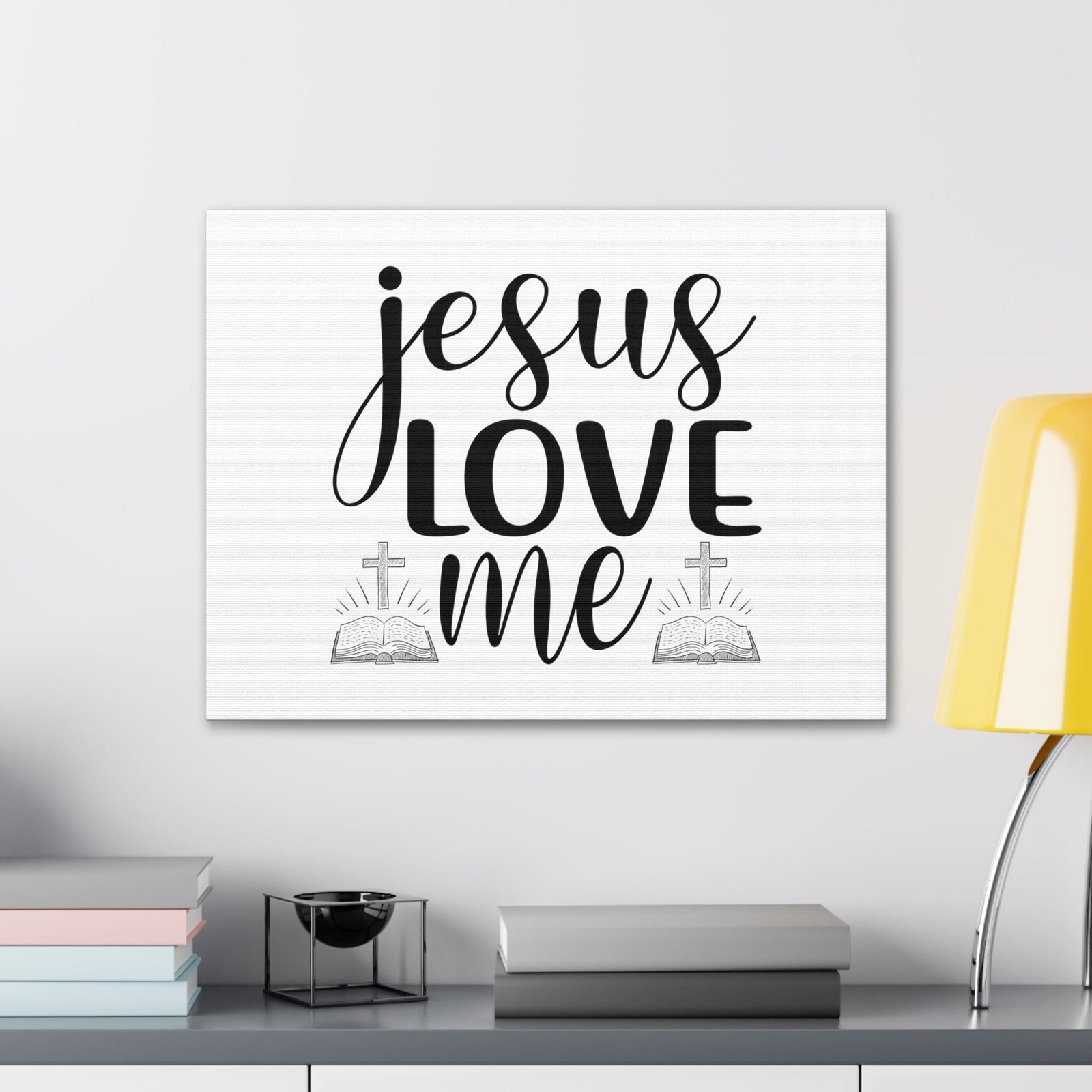 Scripture Walls Jesus Love Me JOHN 15:9 Cross Christian Wall Art Bible Verse Print Ready to Hang Unframed-Express Your Love Gifts