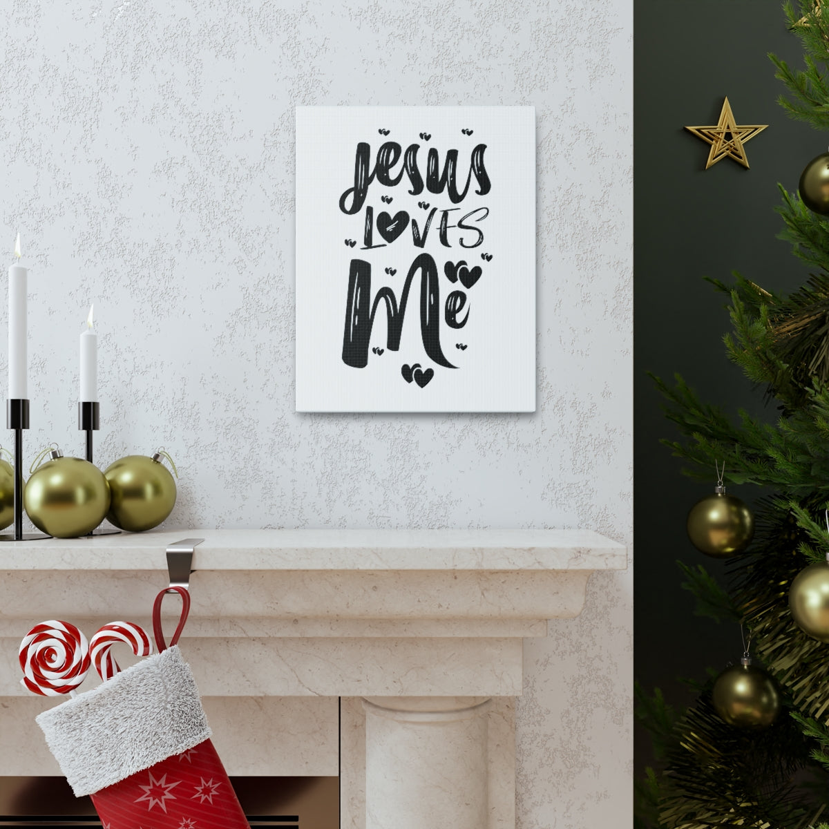 Scripture Walls Jesus Loves Me 1 John 4:9-10 Christian Wall Art Print Ready to Hang Unframed-Express Your Love Gifts