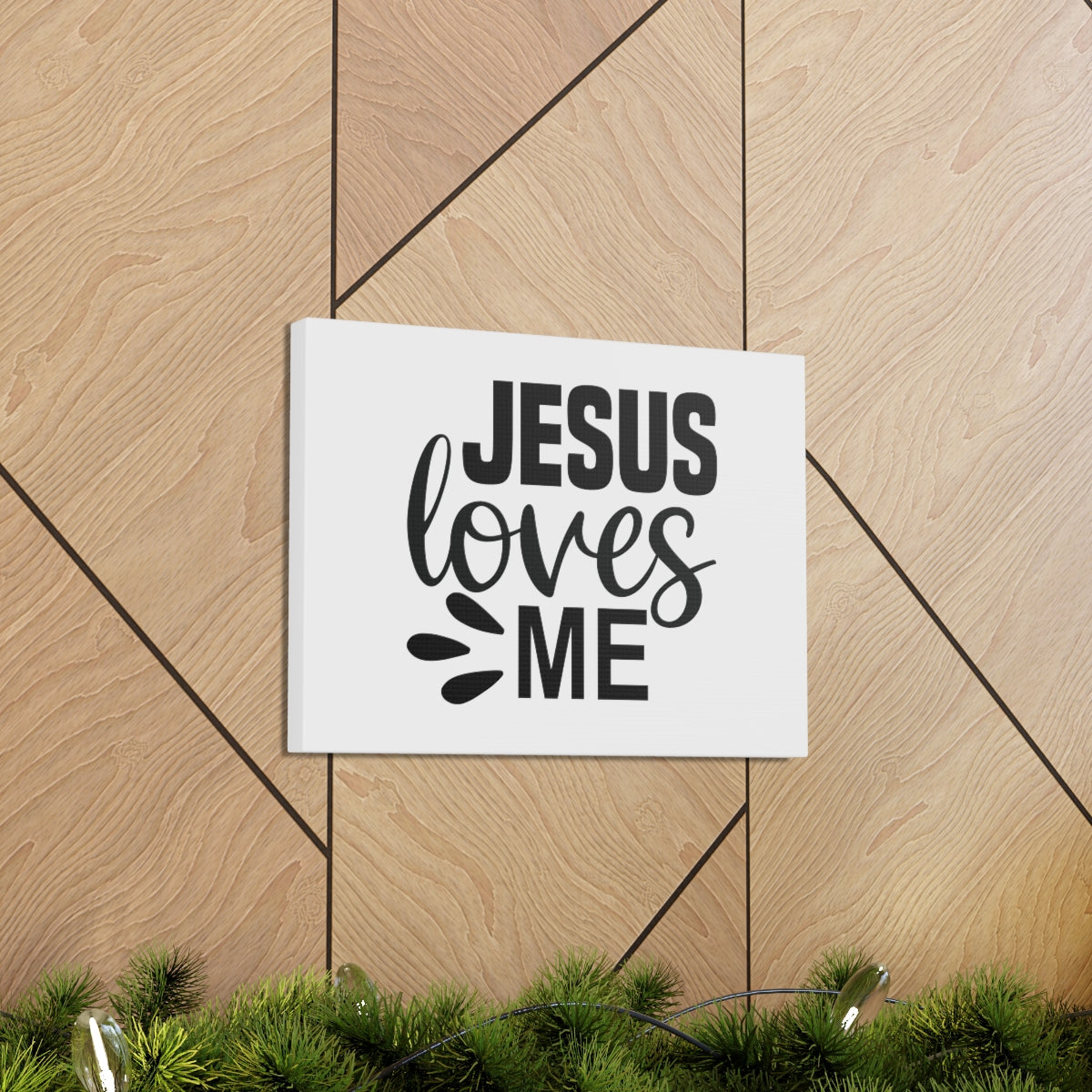 Scripture Walls Jesus Loves Me ROMANS 5:8 Christian Wall Art Bible Verse Print Ready to Hang Unframed-Express Your Love Gifts