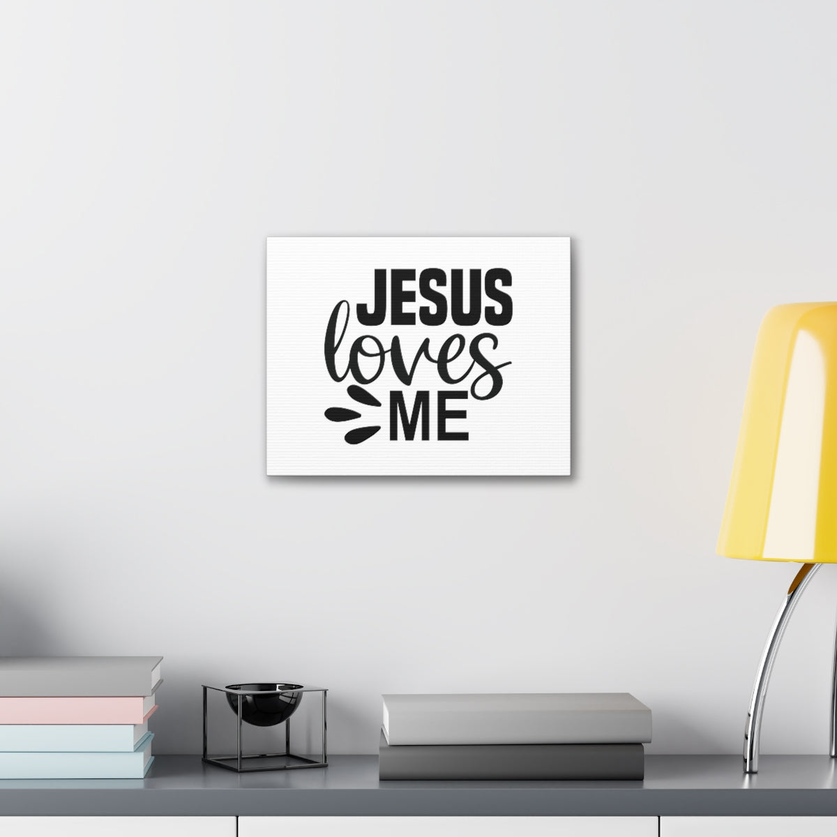 Scripture Walls Jesus Loves Me ROMANS 5:8 Christian Wall Art Bible Verse Print Ready to Hang Unframed-Express Your Love Gifts