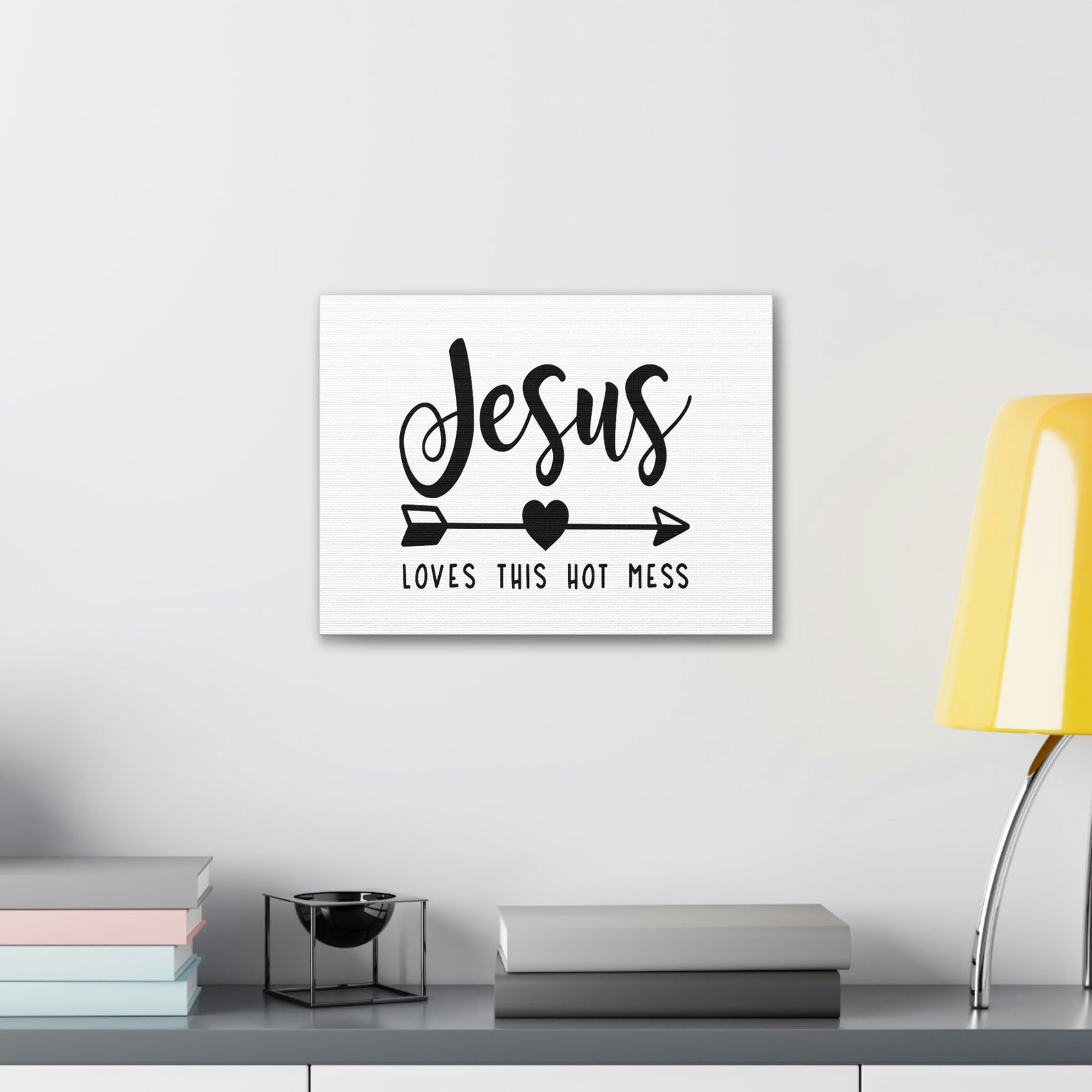Scripture Walls Jesus Loves This Hot Mess John 15:9 Christian Wall Art Print Ready to Hang Unframed-Express Your Love Gifts