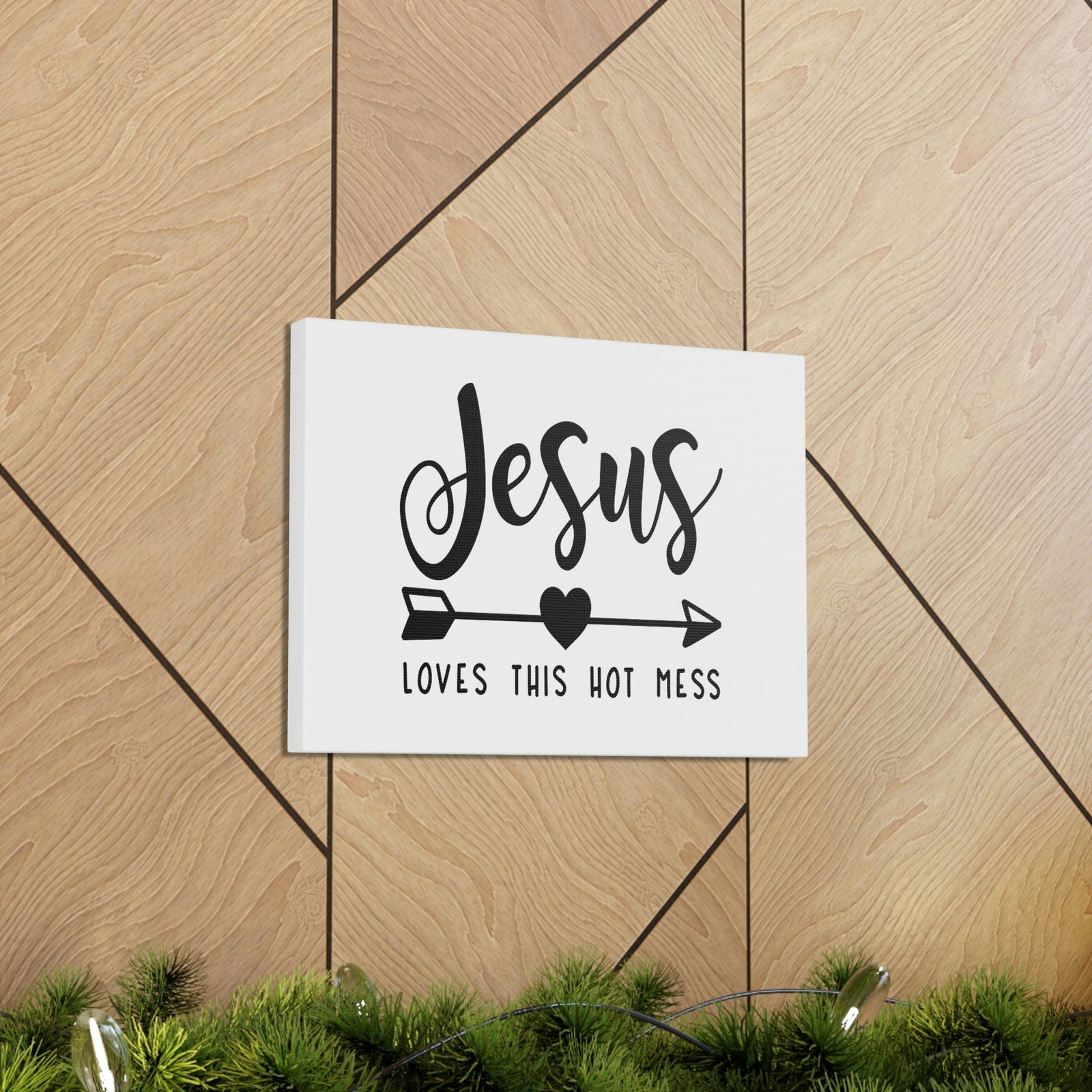 Scripture Walls Jesus Loves This Hot Mess John 15:9 Christian Wall Art Print Ready to Hang Unframed-Express Your Love Gifts