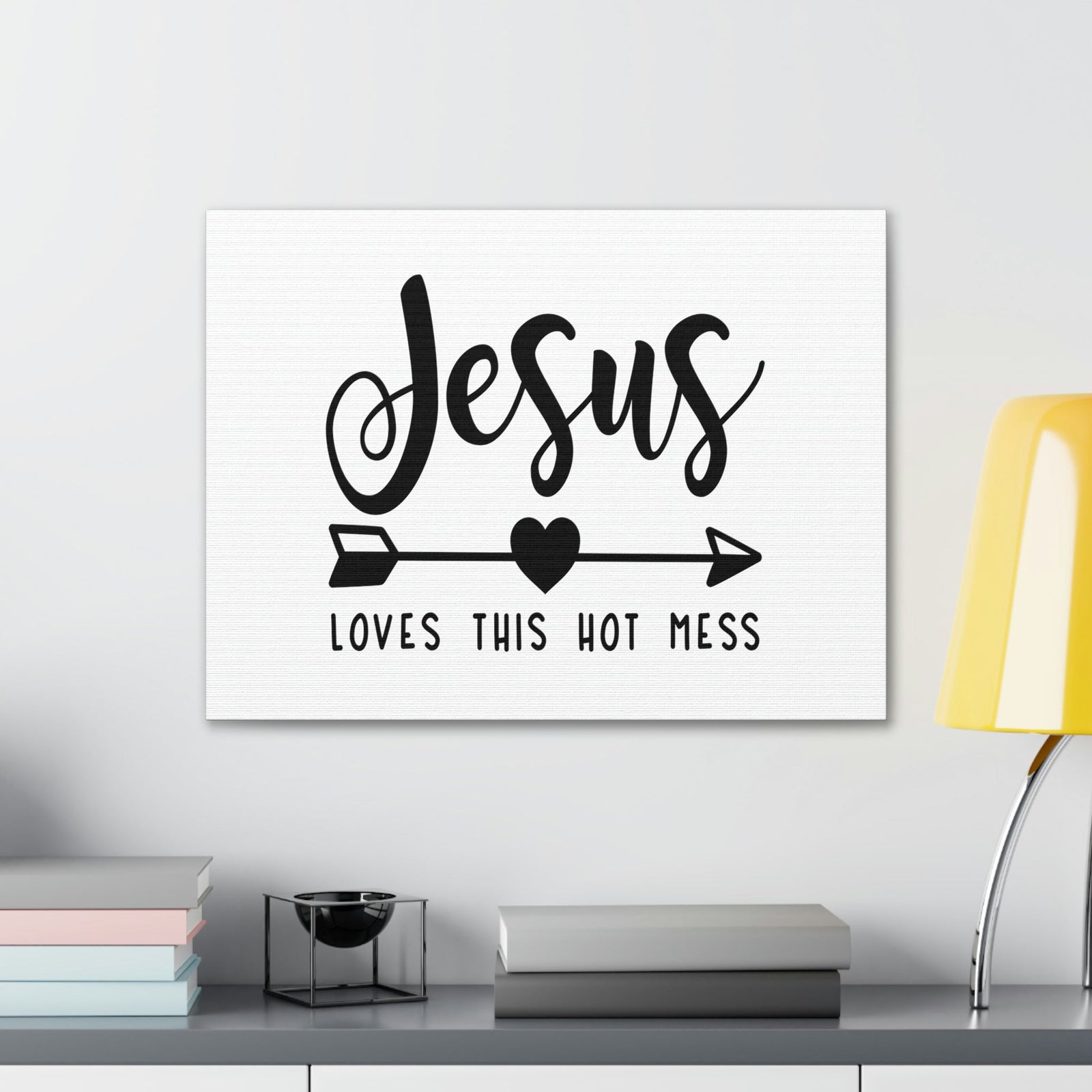 Scripture Walls Jesus Loves This Hot Mess John 15:9 Christian Wall Art Print Ready to Hang Unframed-Express Your Love Gifts