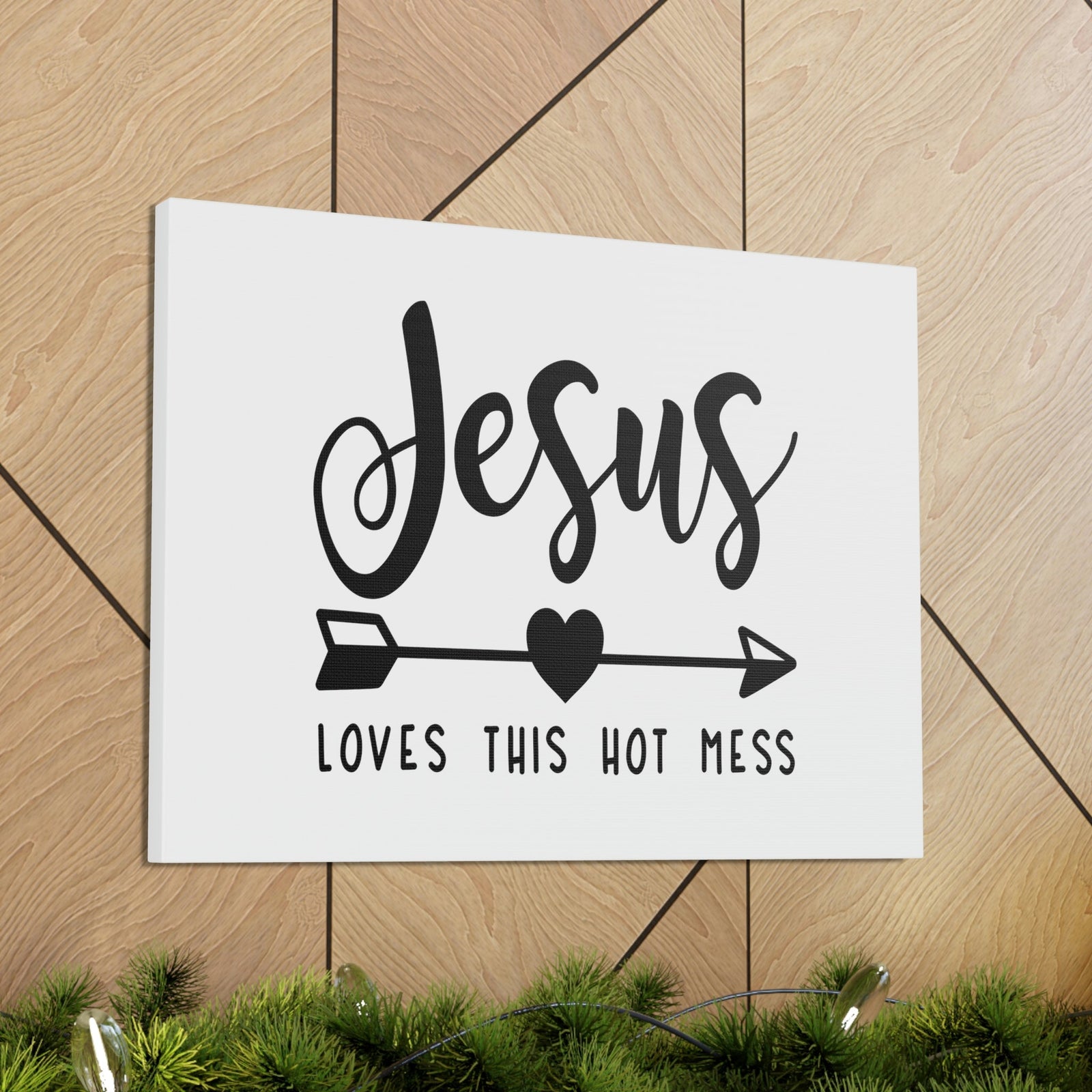 Scripture Walls Jesus Loves This Hot Mess John 15:9 Christian Wall Art Print Ready to Hang Unframed-Express Your Love Gifts