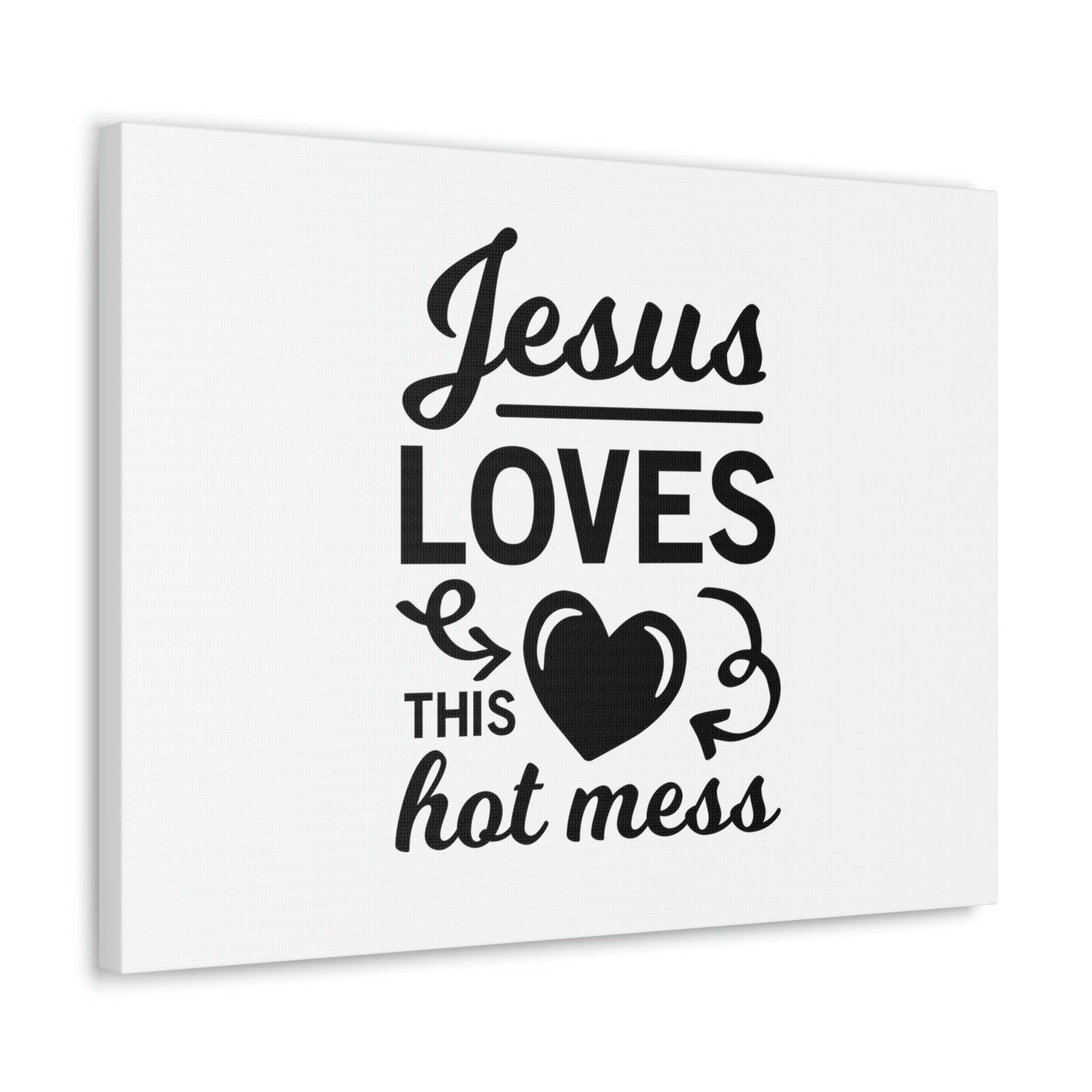 Scripture Walls Jesus Loves This Hot Mess John 3:16 Christian Wall Art Bible Verse Print Ready to Hang Unframed-Express Your Love Gifts