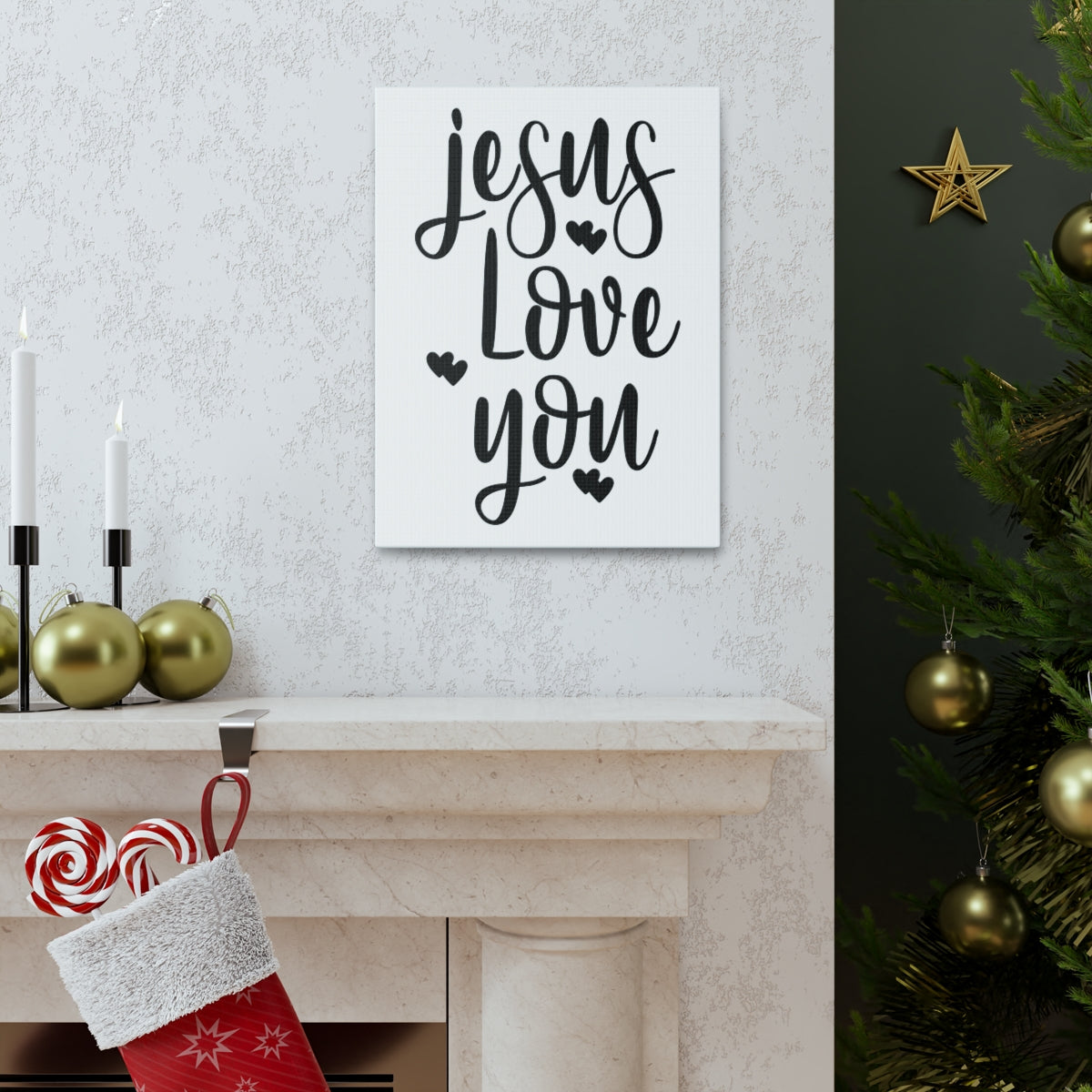 Scripture Walls Jesus Loves You 1 John 4:18 Christian Wall Art Print Ready to Hang Unframed-Express Your Love Gifts