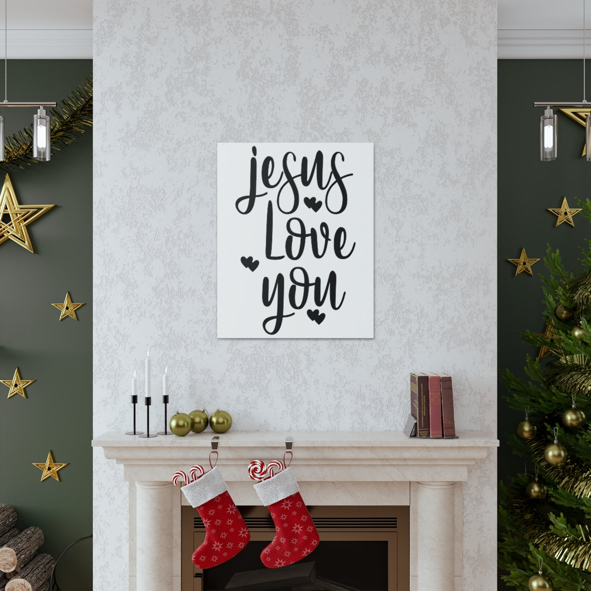 Scripture Walls Jesus Loves You 1 John 4:18 Christian Wall Art Print Ready to Hang Unframed-Express Your Love Gifts