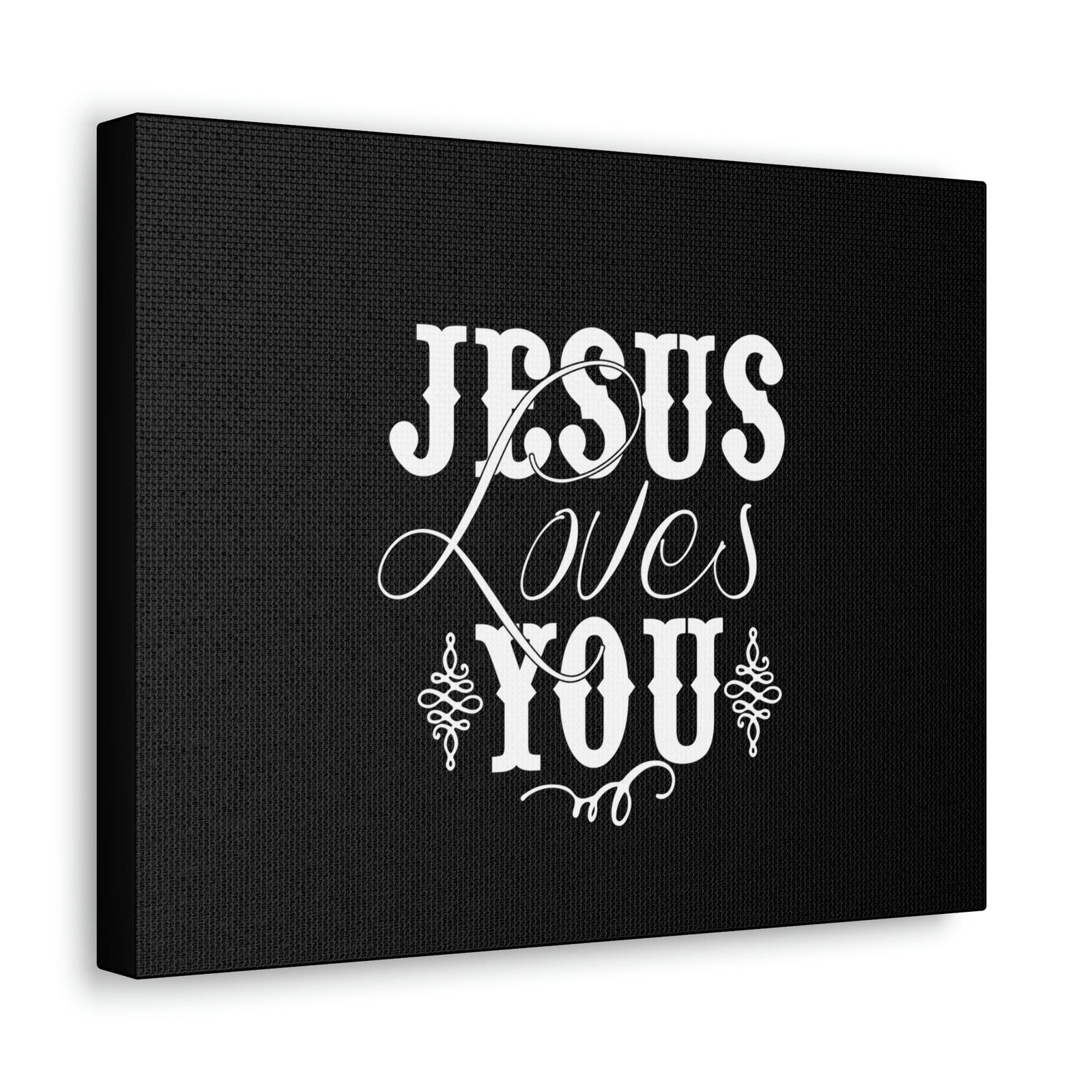 Scripture Walls Jesus Loves You John 15:9 Black Christian Wall Art Bible Verse Print Ready to Hang Unframed-Express Your Love Gifts