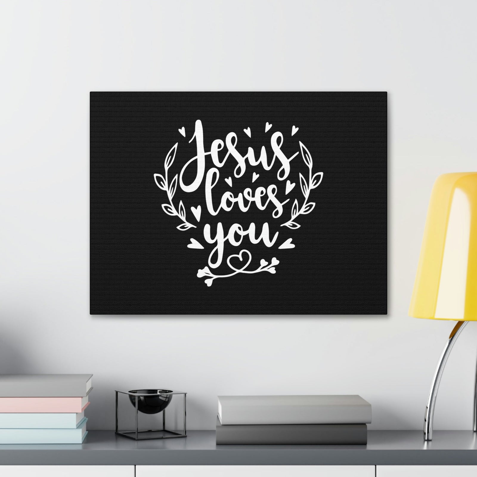 Scripture Walls Jesus Loves You John 3:16 Hearts Christian Wall Art Bible Verse Print Ready to Hang Unframed-Express Your Love Gifts