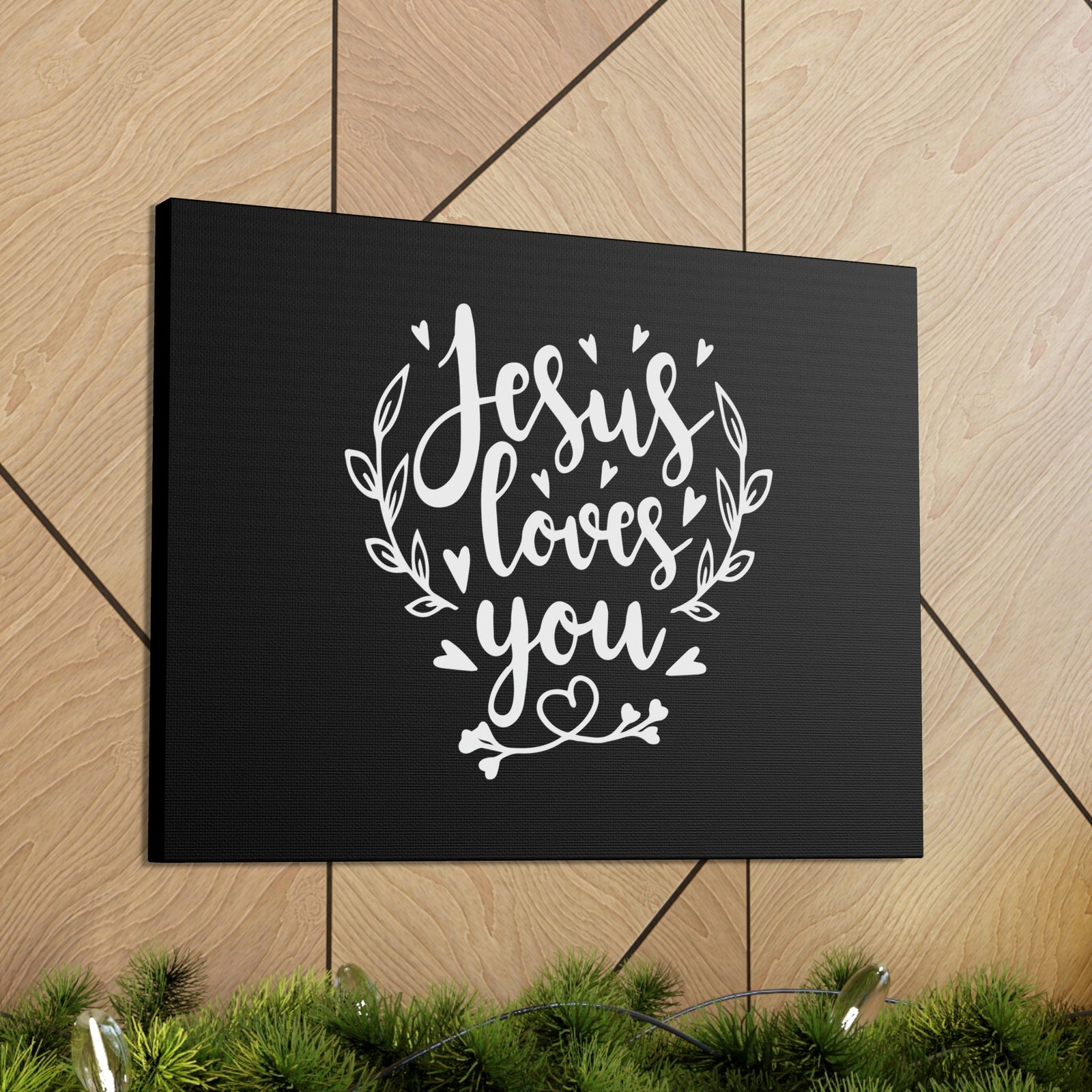 Scripture Walls Jesus Loves You John 3:16 Hearts Christian Wall Art Bible Verse Print Ready to Hang Unframed-Express Your Love Gifts