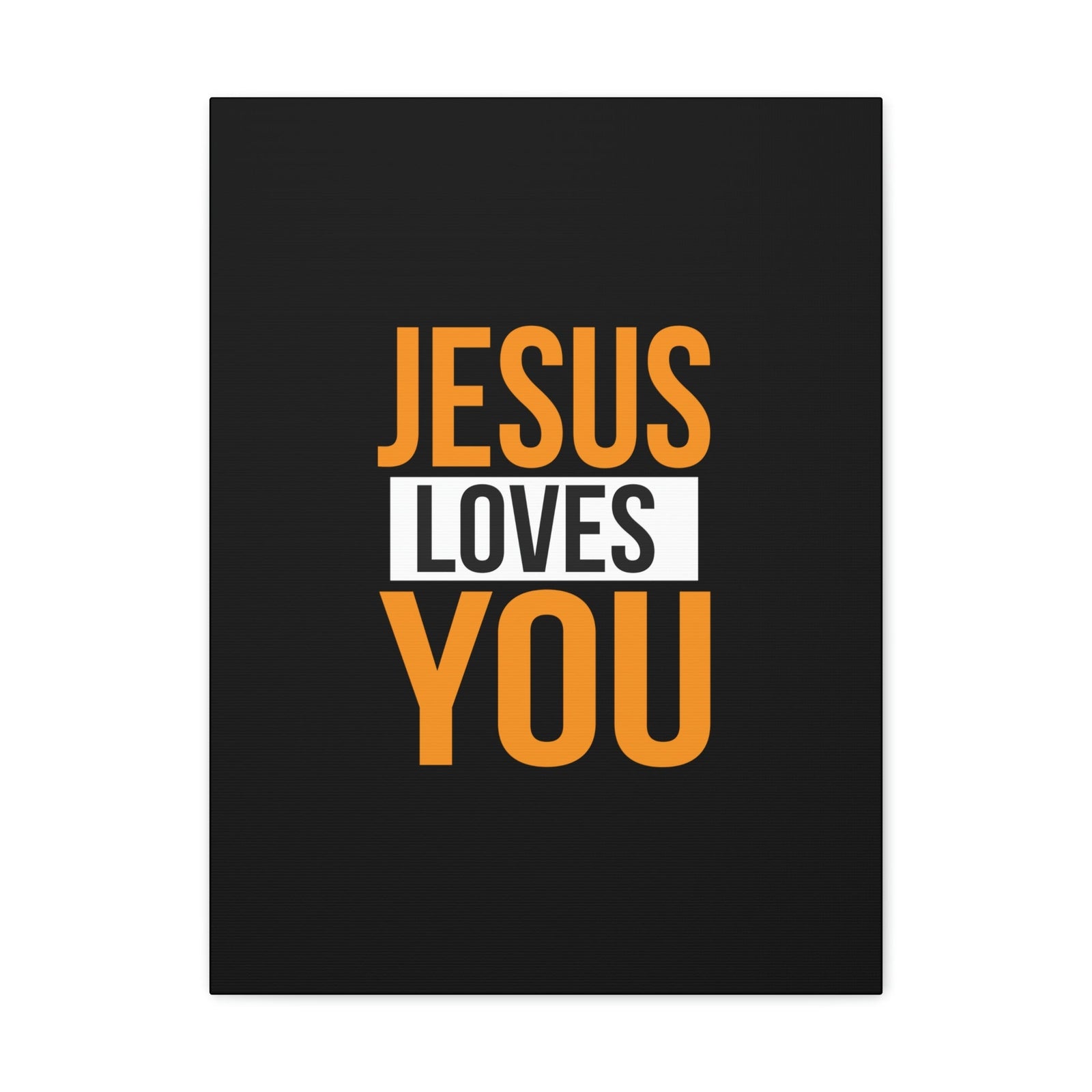 Scripture Walls Jesus Loves You John 3:16 Orange Christian Wall Art Bible Verse Print Ready to Hang Unframed-Express Your Love Gifts