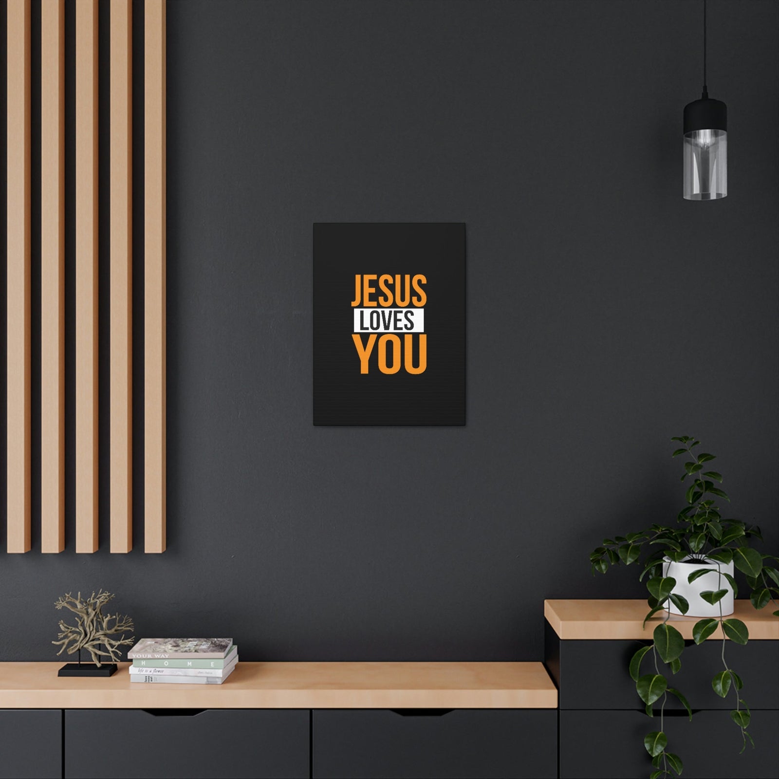 Scripture Walls Jesus Loves You John 3:16 Orange Christian Wall Art Bible Verse Print Ready to Hang Unframed-Express Your Love Gifts