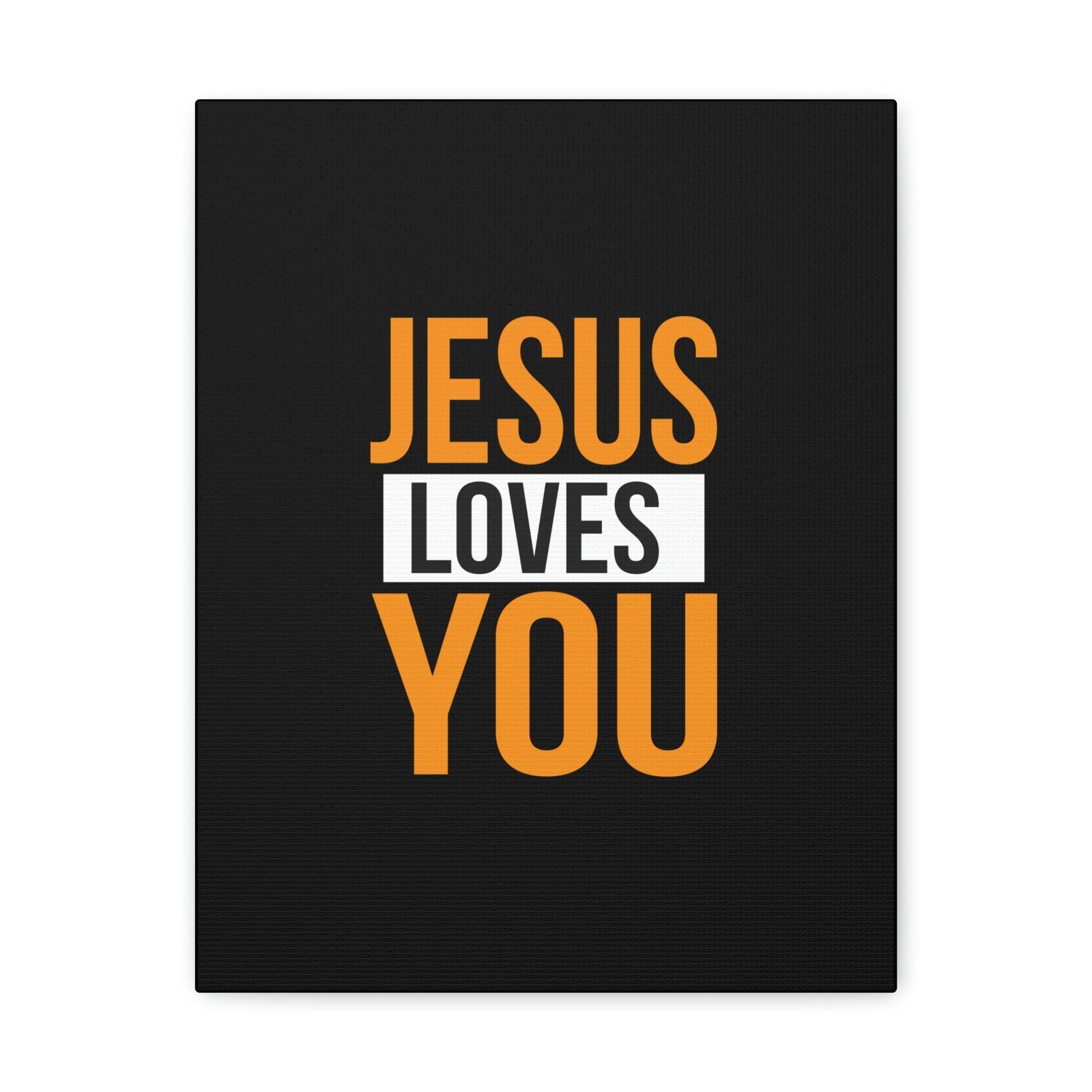 Scripture Walls Jesus Loves You John 3:16 Orange Christian Wall Art Bible Verse Print Ready to Hang Unframed-Express Your Love Gifts