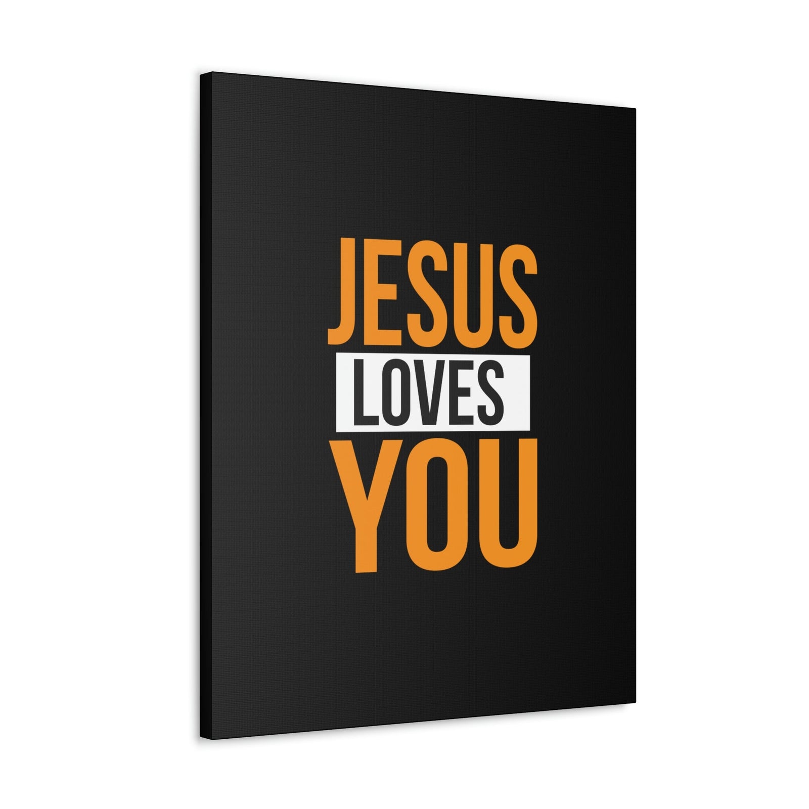 Scripture Walls Jesus Loves You John 3:16 Orange Christian Wall Art Bible Verse Print Ready to Hang Unframed-Express Your Love Gifts