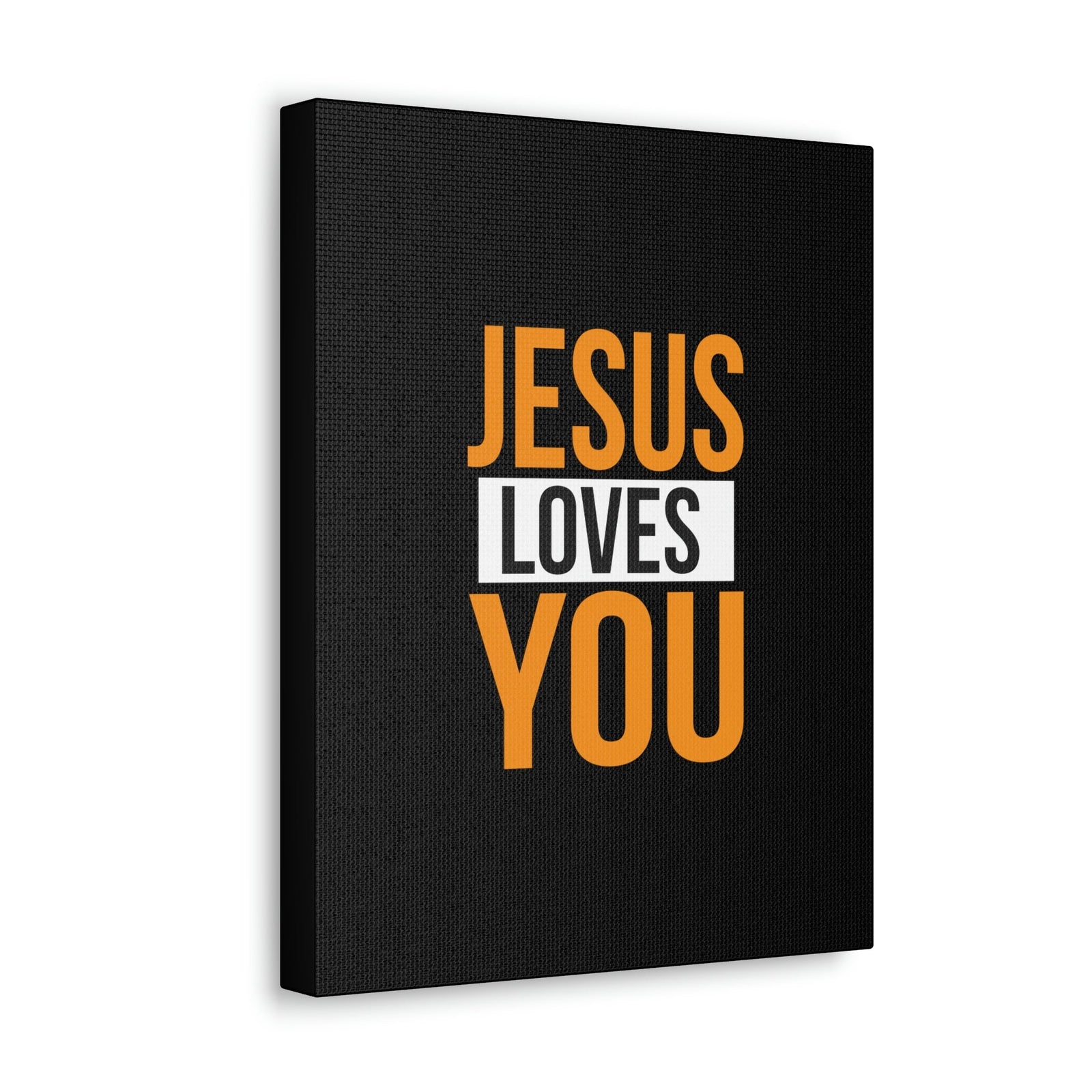 Scripture Walls Jesus Loves You John 3:16 Orange Christian Wall Art Bible Verse Print Ready to Hang Unframed-Express Your Love Gifts