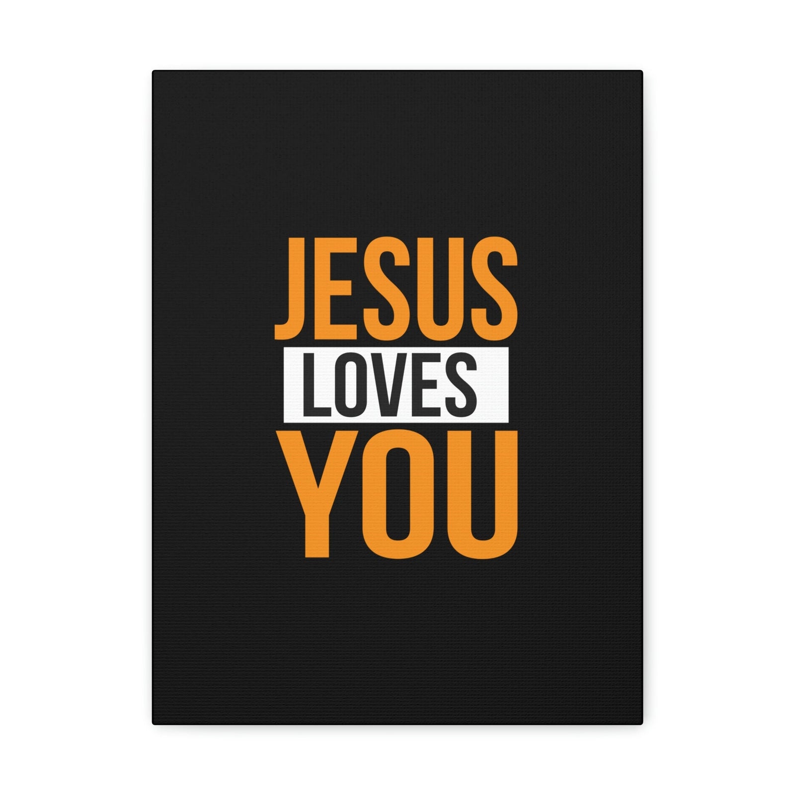 Scripture Walls Jesus Loves You John 3:16 Orange Christian Wall Art Bible Verse Print Ready to Hang Unframed-Express Your Love Gifts