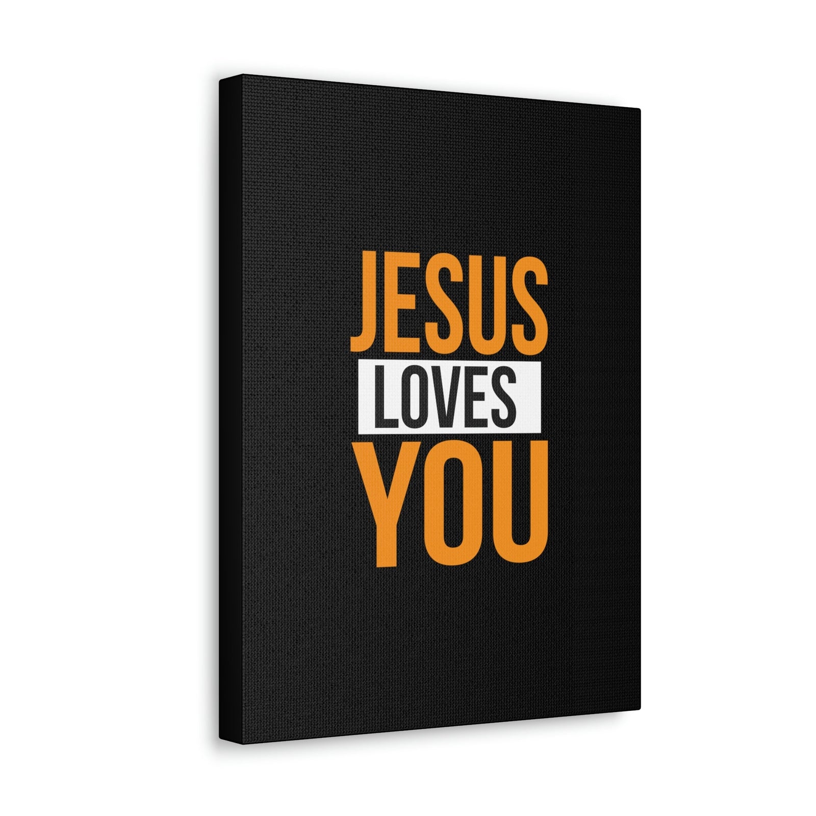 Scripture Walls Jesus Loves You John 3:16 Orange Christian Wall Art Bible Verse Print Ready to Hang Unframed-Express Your Love Gifts