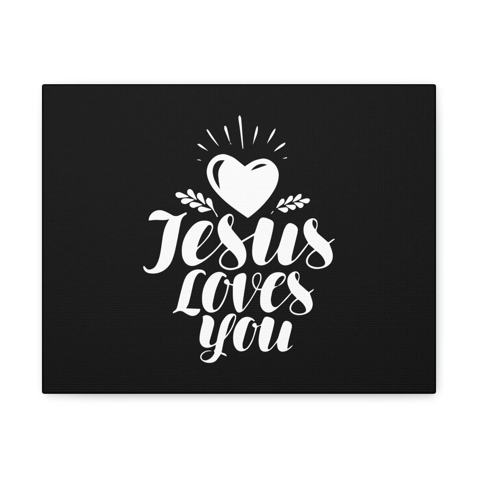 Scripture Walls Jesus Loves You John 3:16 White Heart Christian Wall Art Bible Verse Print Ready to Hang Unframed-Express Your Love Gifts