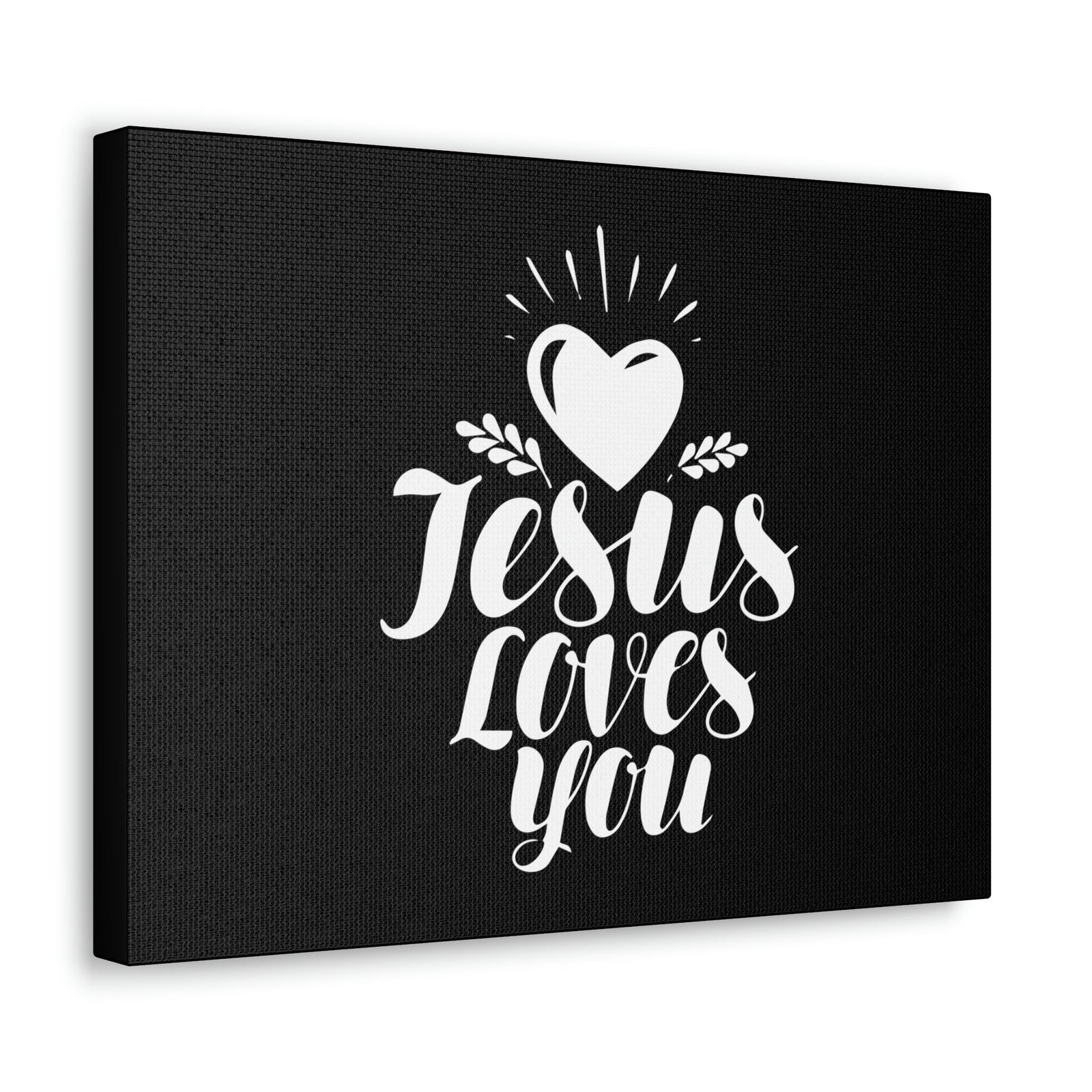 Scripture Walls Jesus Loves You John 3:16 White Heart Christian Wall Art Bible Verse Print Ready to Hang Unframed-Express Your Love Gifts