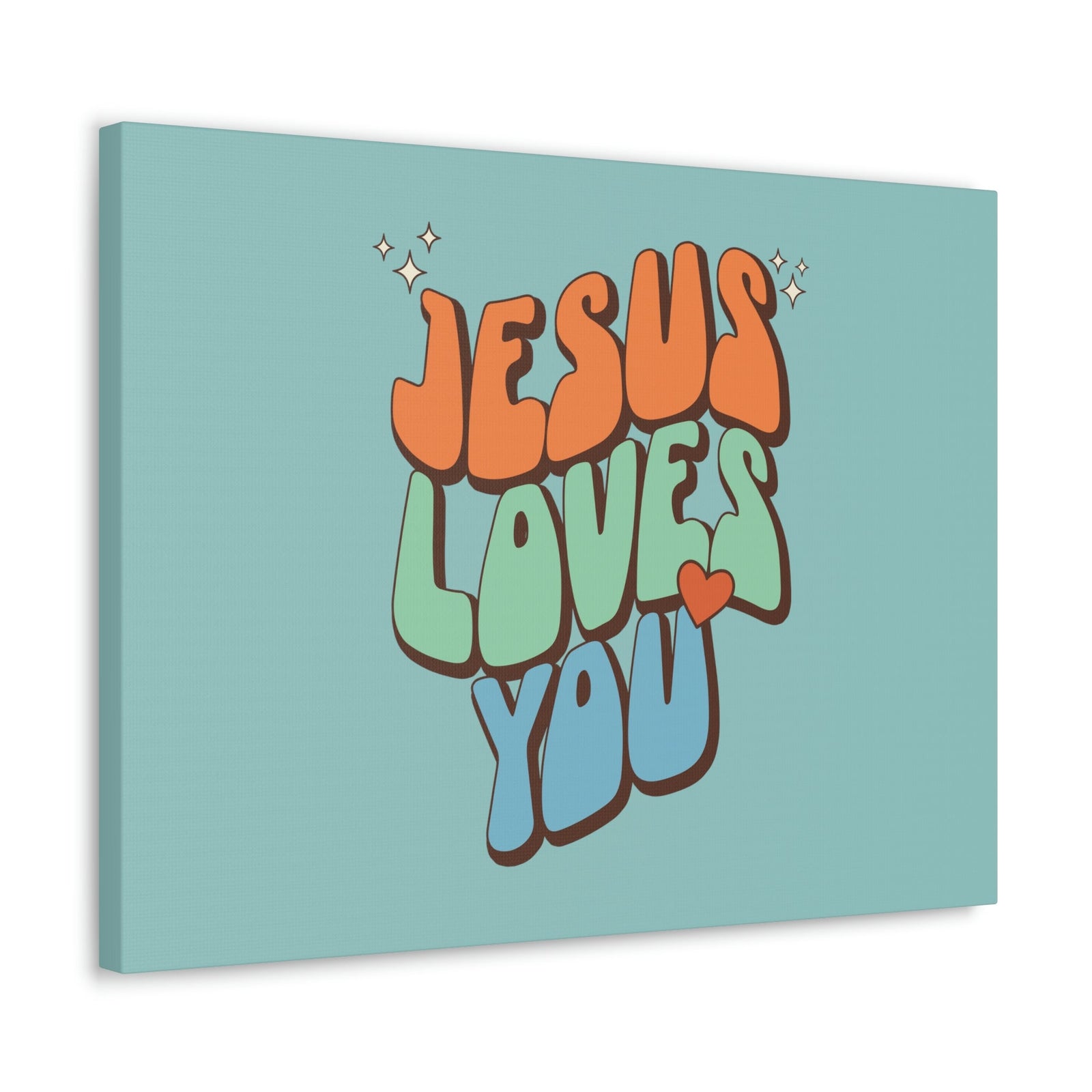 Scripture Walls Jesus Loves You Sky Blue John 15:9 Bible Canvas Christian Wall Art Ready to Hang Unframed-Express Your Love Gifts