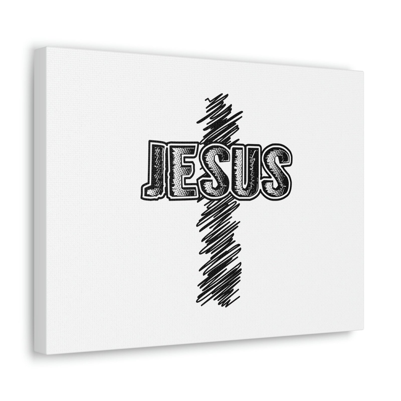 Scripture Walls Jesus Mark 8:34 Cross White Christian Wall Art Bible Verse Print Ready to Hang Unframed-Express Your Love Gifts