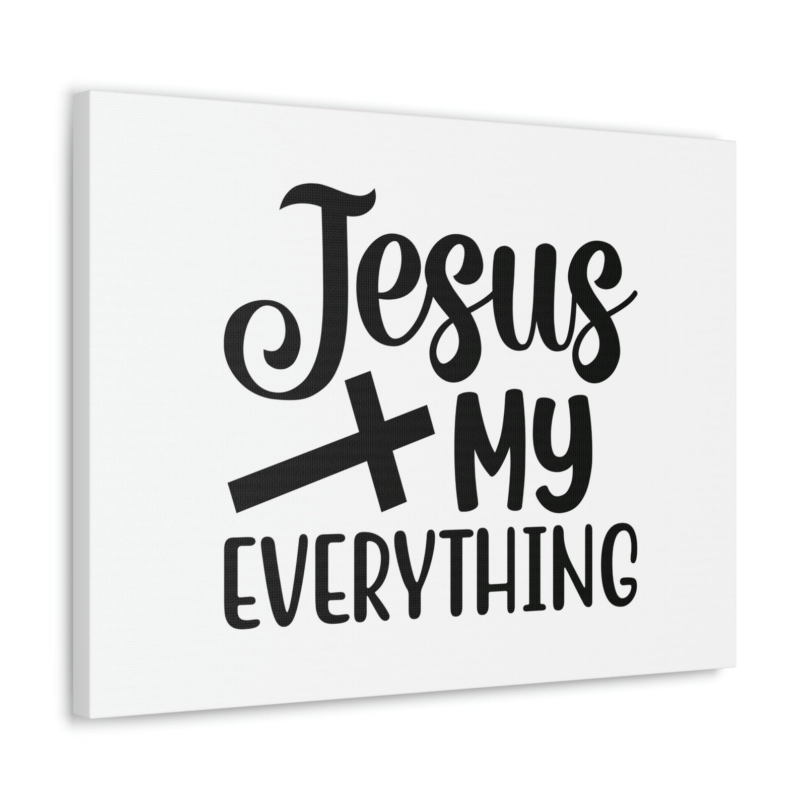 Scripture Walls Jesus My Everything John 14:6 Black Cross Christian Wall Art Bible Verse Print Ready to Hang Unframed-Express Your Love Gifts