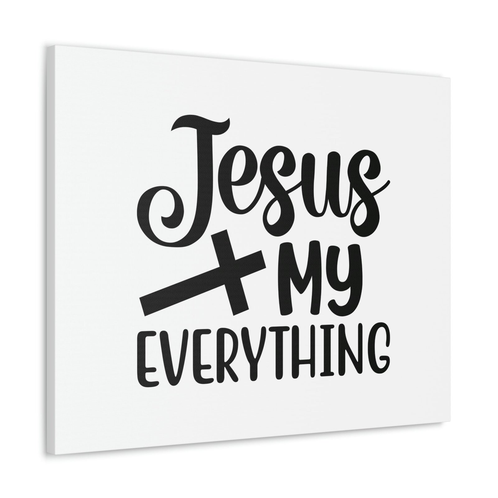 Scripture Walls Jesus My Everything John 14:6 Black Cross Christian Wall Art Bible Verse Print Ready to Hang Unframed-Express Your Love Gifts