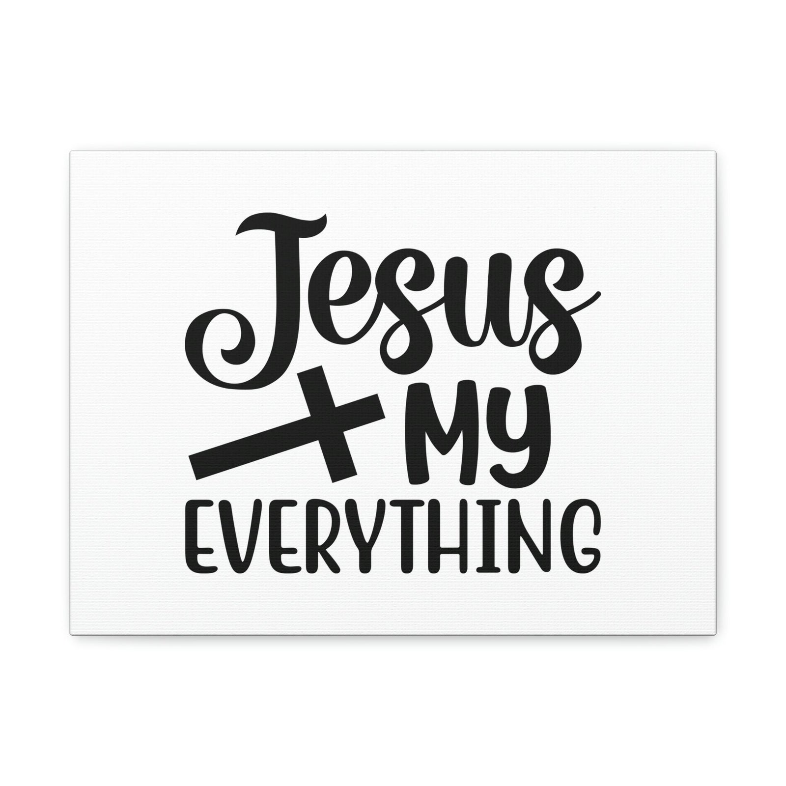 Scripture Walls Jesus My Everything John 14:6 Black Cross Christian Wall Art Bible Verse Print Ready to Hang Unframed-Express Your Love Gifts
