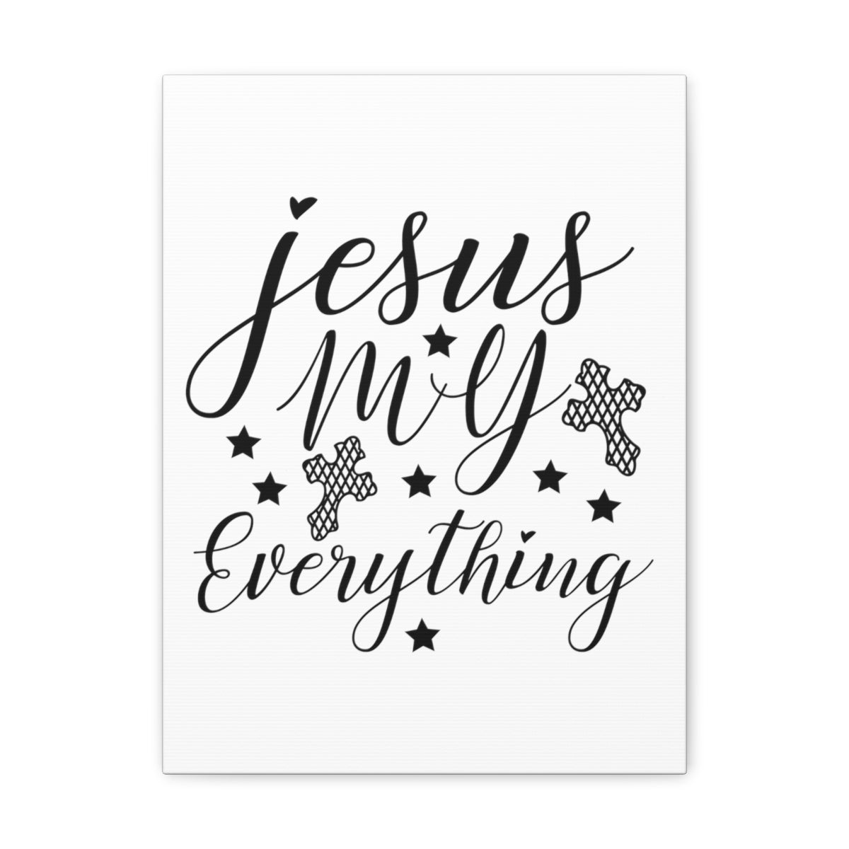 Scripture Walls Jesus My Everything Matthew 19:26 Christian Wall Art Print Ready to Hang Unframed-Express Your Love Gifts