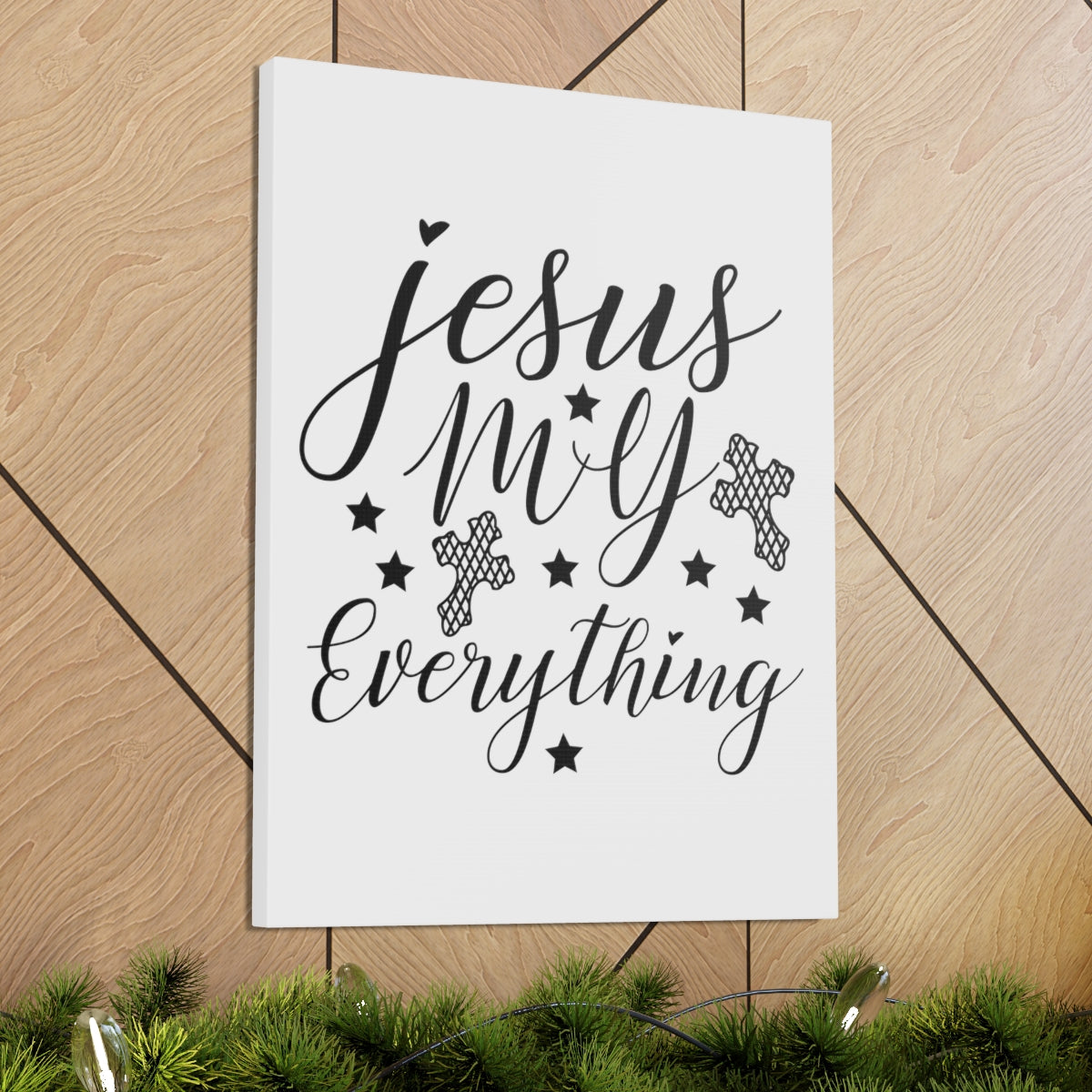 Scripture Walls Jesus My Everything Matthew 19:26 Christian Wall Art Print Ready to Hang Unframed-Express Your Love Gifts