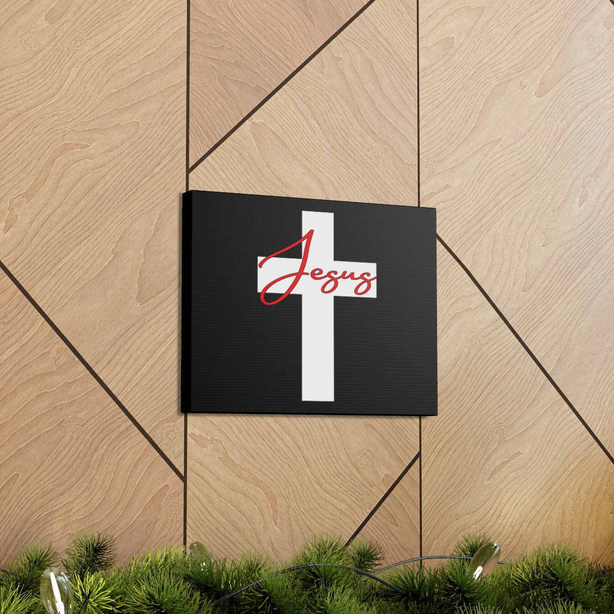 Scripture Walls Jesus On Cross Galatians 2:20 Christian Wall Art Bible Verse Print Ready to Hang Unframed-Express Your Love Gifts