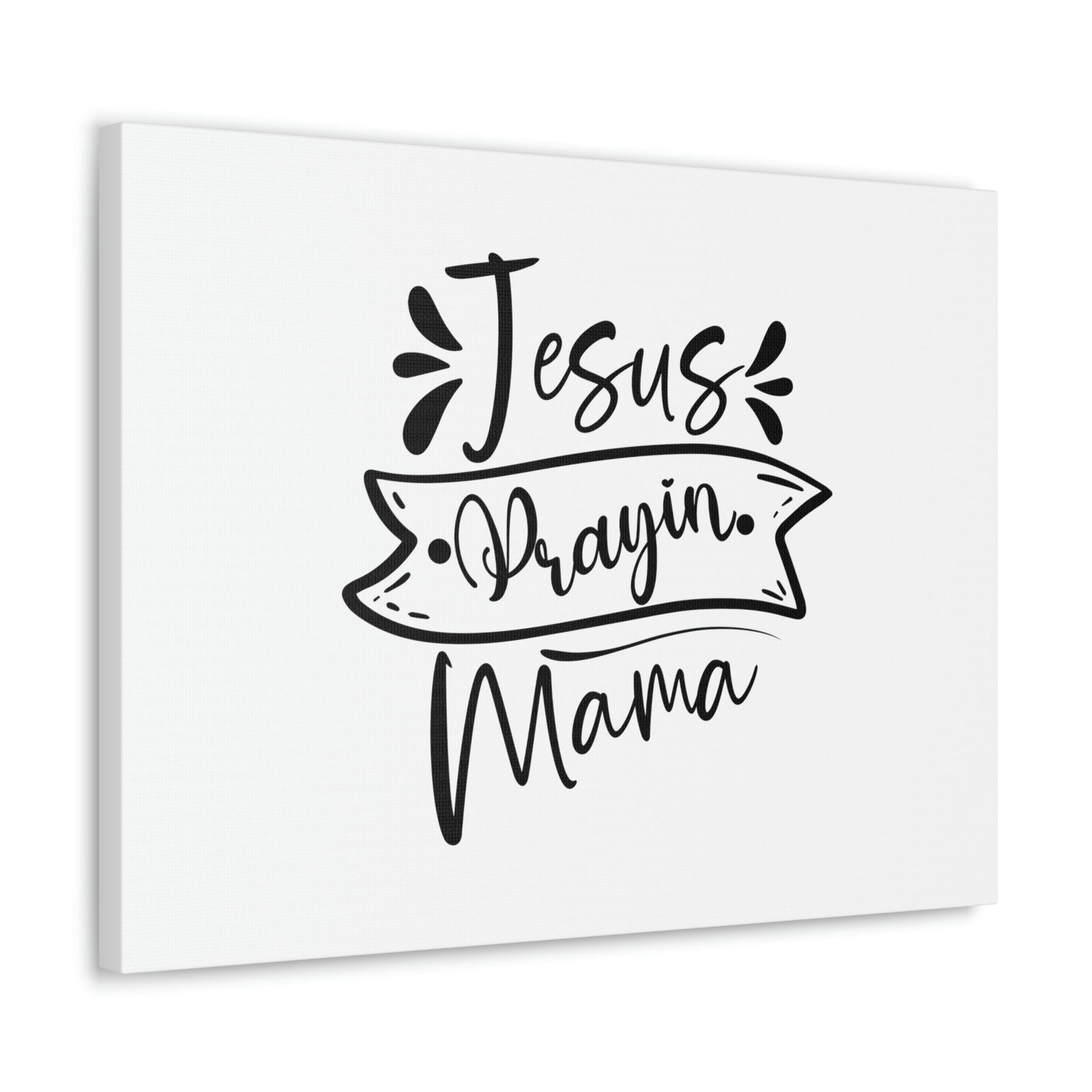 Scripture Walls Jesus Prayin Mama Proverbs 22:6 Banner Christian Wall Art Bible Verse Print Ready to Hang Unframed-Express Your Love Gifts