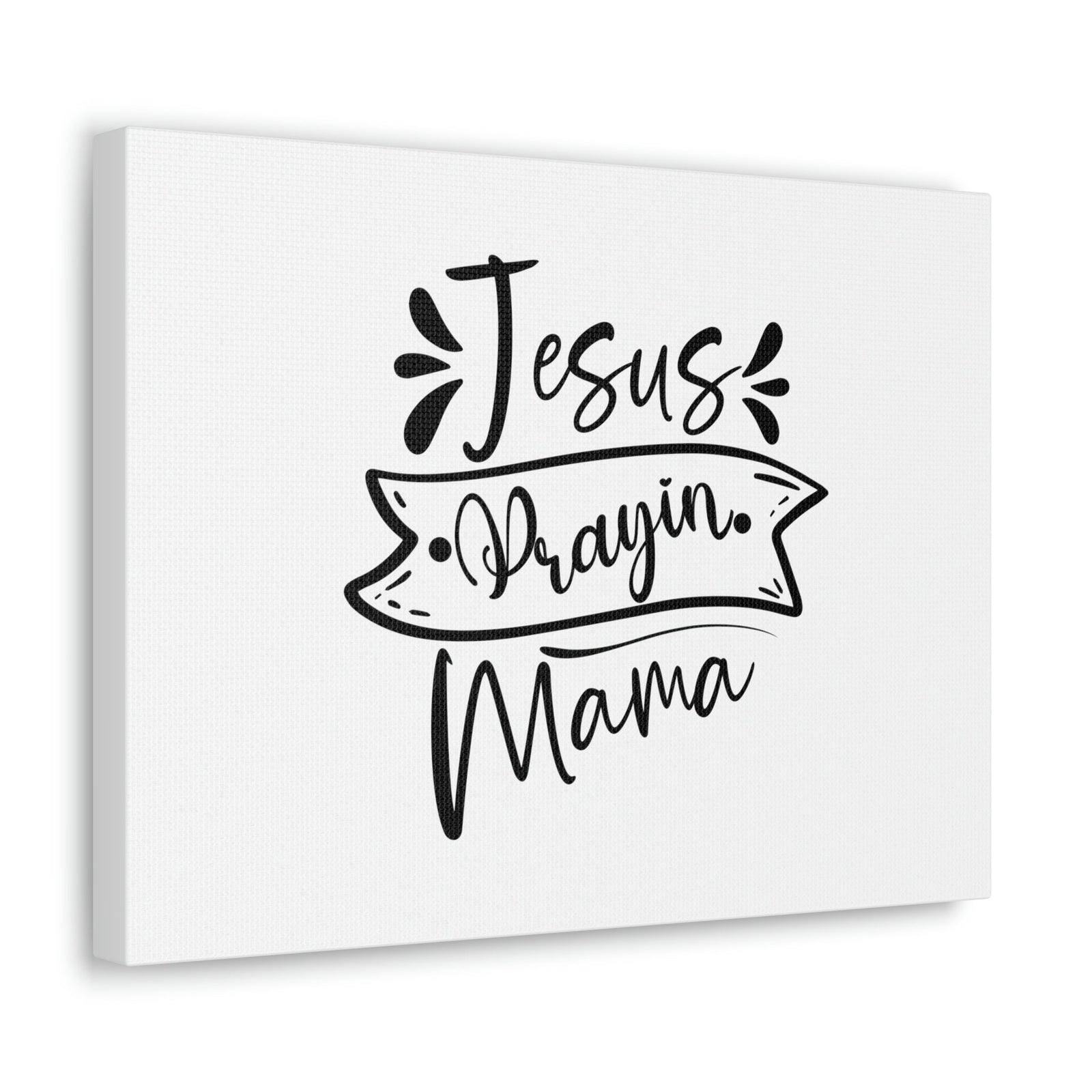 Scripture Walls Jesus Prayin Mama Proverbs 22:6 Banner Christian Wall Art Bible Verse Print Ready to Hang Unframed-Express Your Love Gifts
