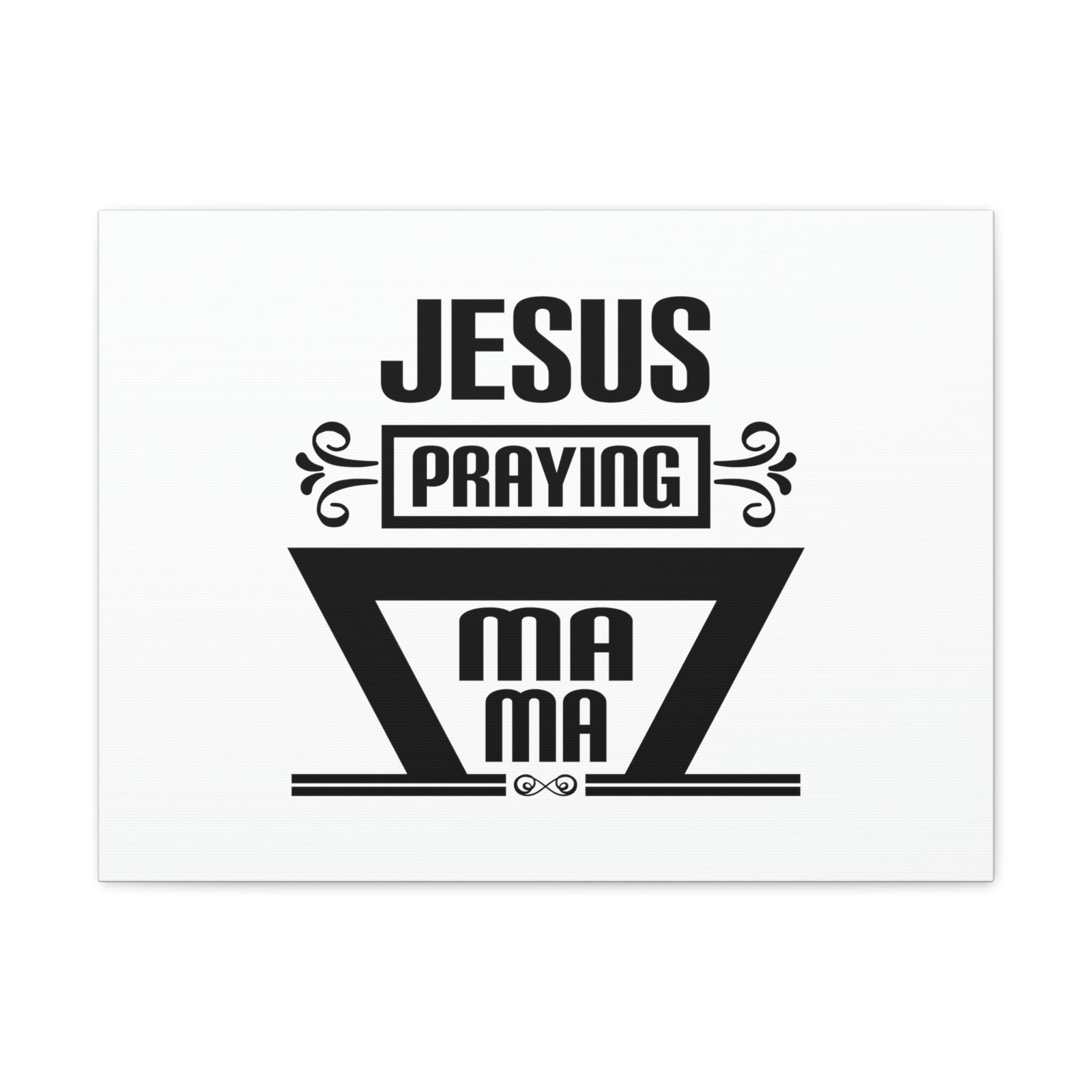 Scripture Walls Jesus Praying Luke 2:51 White Christian Wall Art Bible Verse Print Ready to Hang Unframed-Express Your Love Gifts