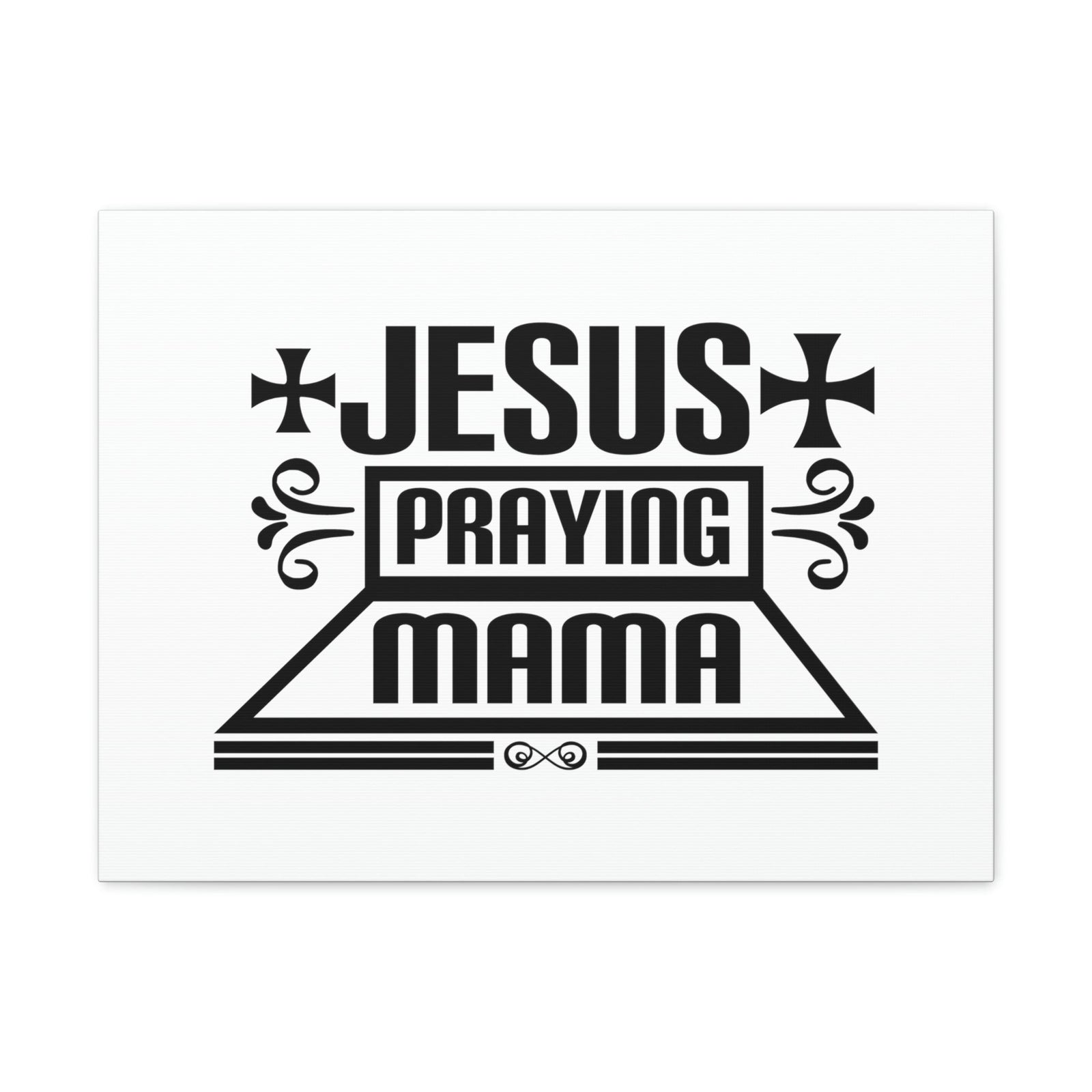 Scripture Walls Jesus Praying Mama Acts 1:14 Cross Christian Wall Art Bible Verse Print Ready to Hang Unframed-Express Your Love Gifts