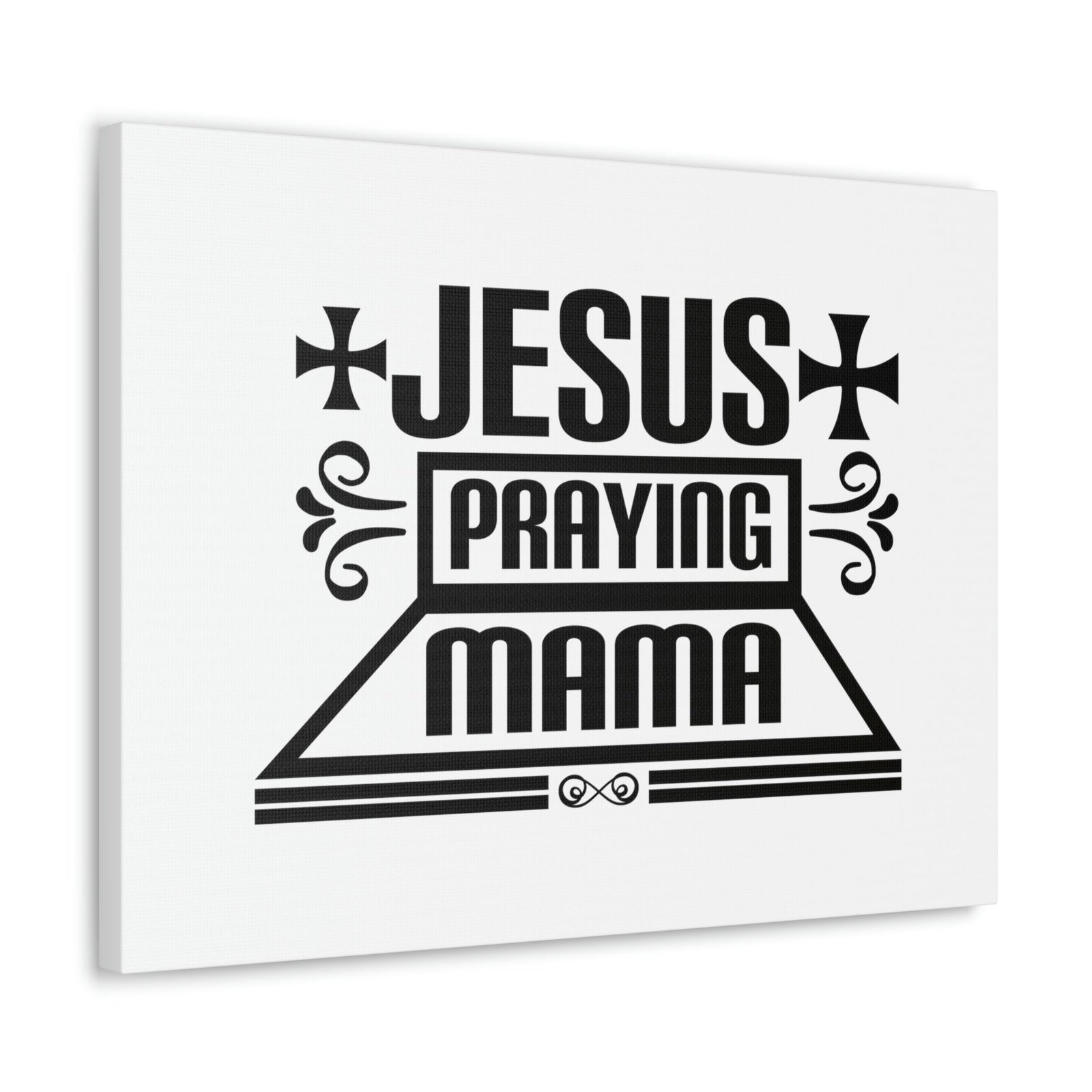 Scripture Walls Jesus Praying Mama Acts 1:14 Cross Christian Wall Art Bible Verse Print Ready to Hang Unframed-Express Your Love Gifts