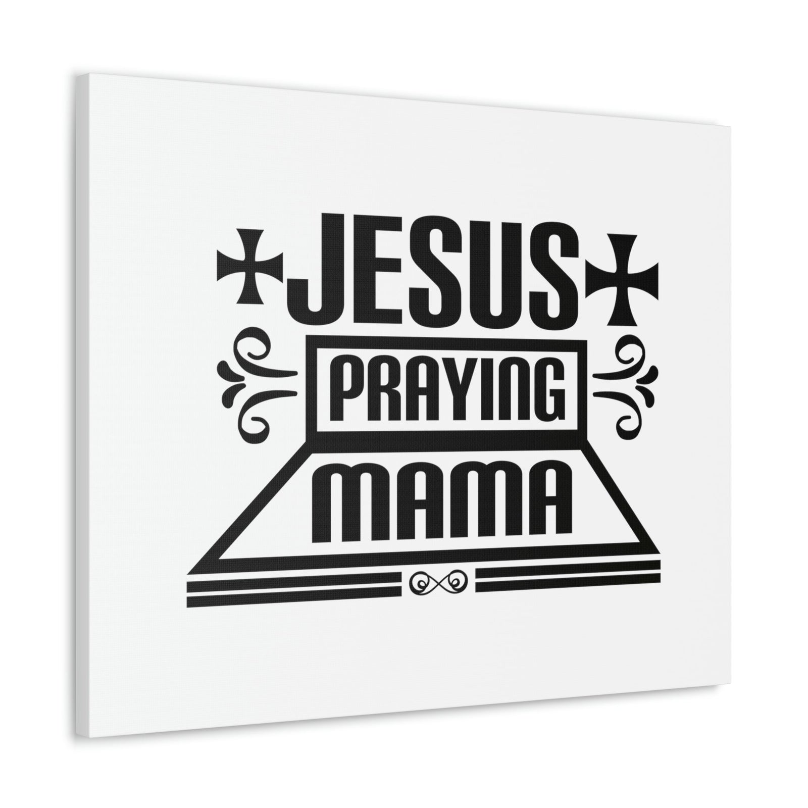 Scripture Walls Jesus Praying Mama Acts 1:14 Cross Christian Wall Art Bible Verse Print Ready to Hang Unframed-Express Your Love Gifts