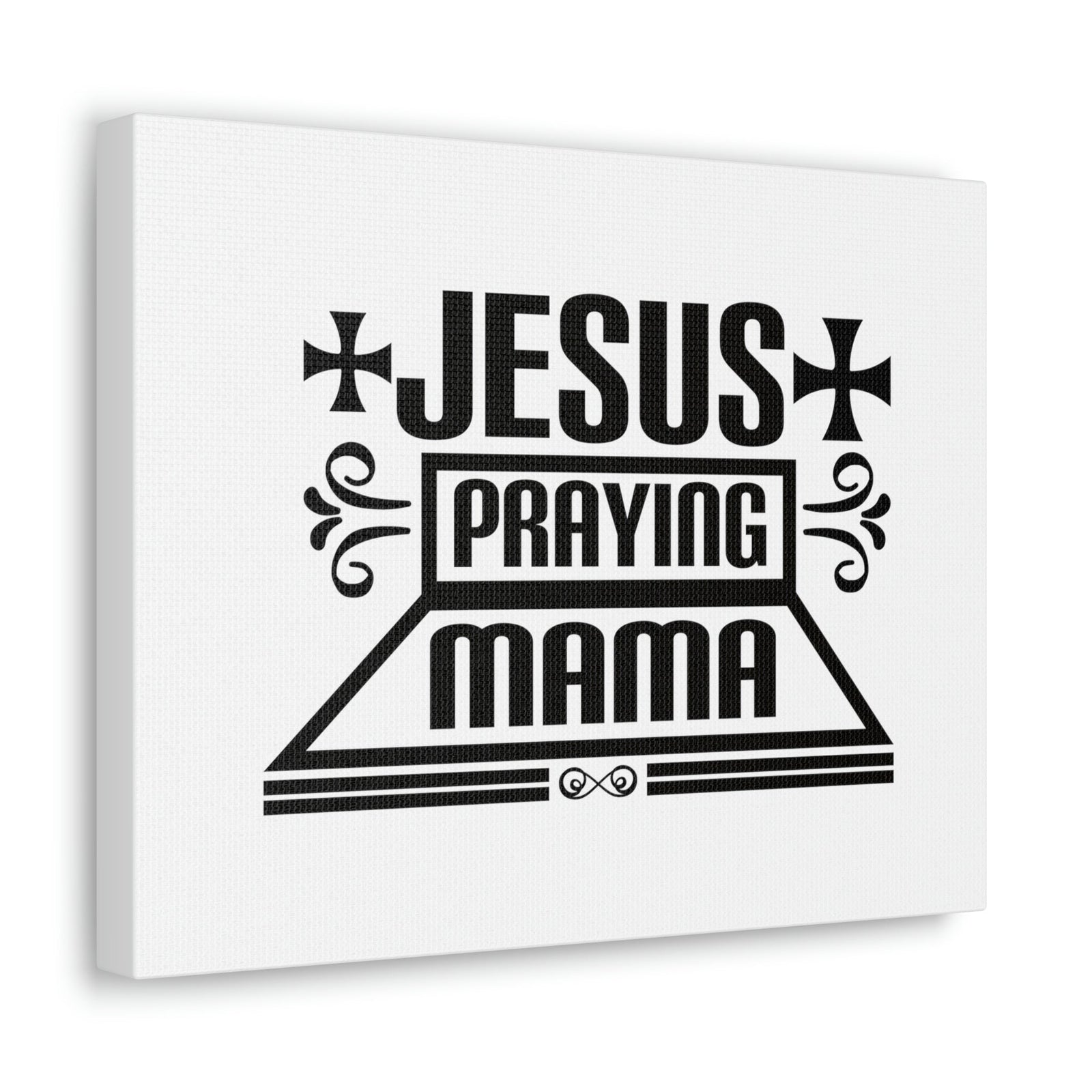 Scripture Walls Jesus Praying Mama Acts 1:14 Cross Christian Wall Art Bible Verse Print Ready to Hang Unframed-Express Your Love Gifts