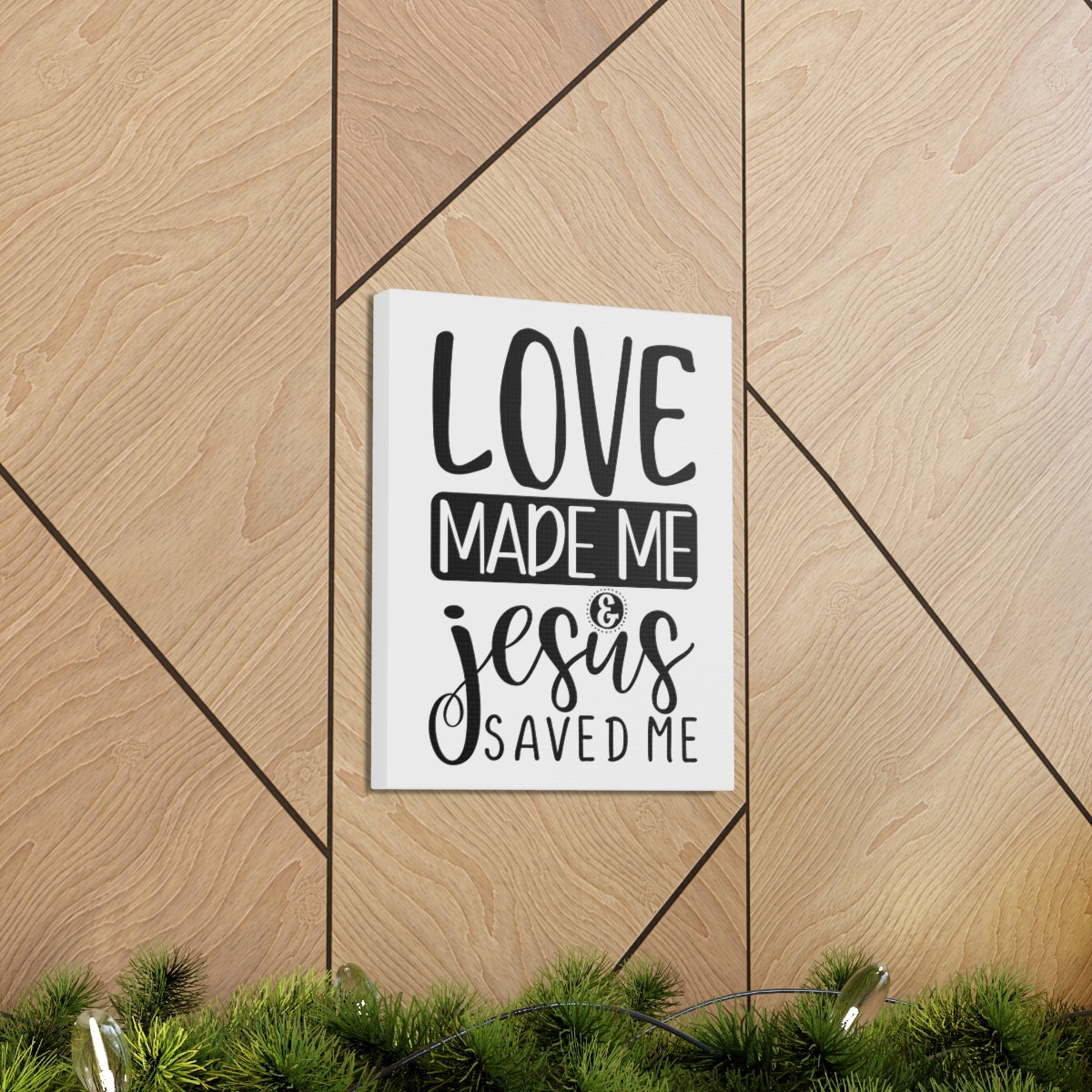 Scripture Walls Jesus Saved Me Matthew 22:37 Christian Wall Art Print Ready to Hang Unframed-Express Your Love Gifts