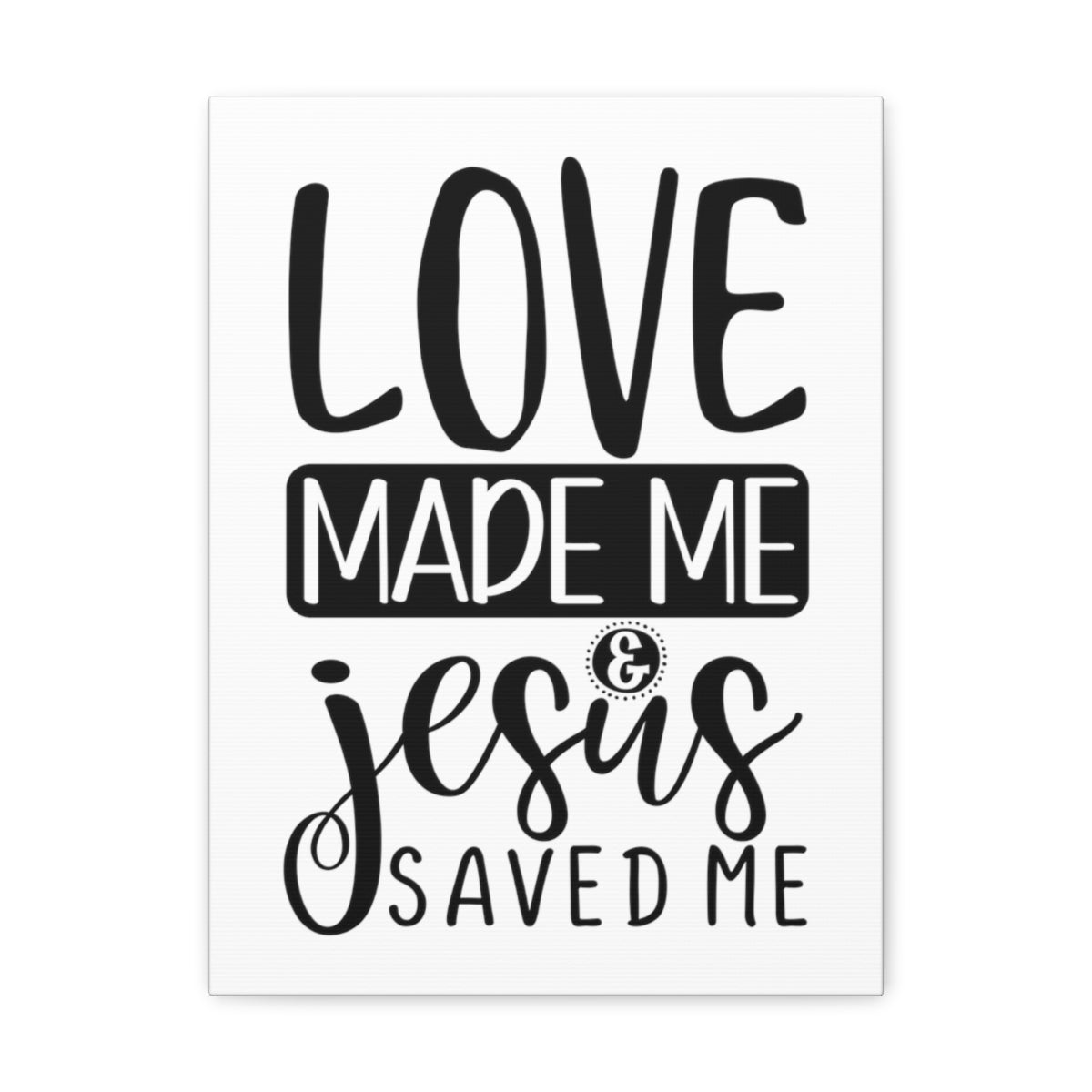 Scripture Walls Jesus Saved Me Matthew 22:37 Christian Wall Art Print Ready to Hang Unframed-Express Your Love Gifts
