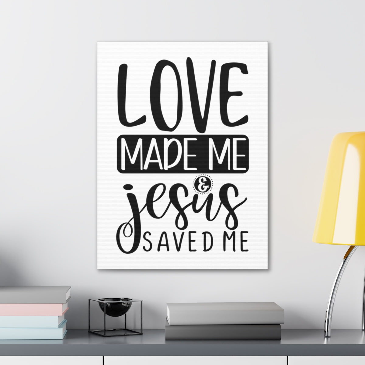 Scripture Walls Jesus Saved Me Matthew 22:37 Christian Wall Art Print Ready to Hang Unframed-Express Your Love Gifts