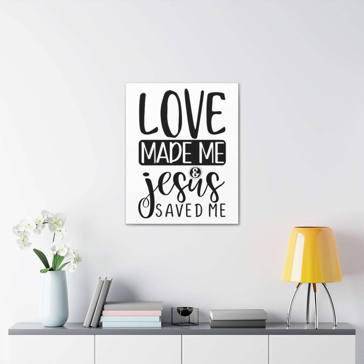 Scripture Walls Jesus Saved Me Matthew 22:37 Christian Wall Art Print Ready to Hang Unframed-Express Your Love Gifts