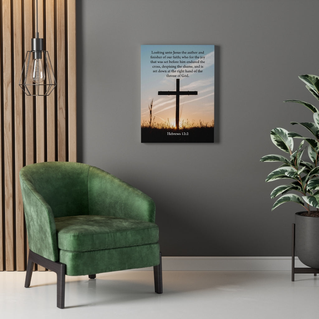 Scripture Walls Jesus The Anchor and Finisher Hebrews 12:2 Wall Art Christian Home Decor Unframed-Express Your Love Gifts