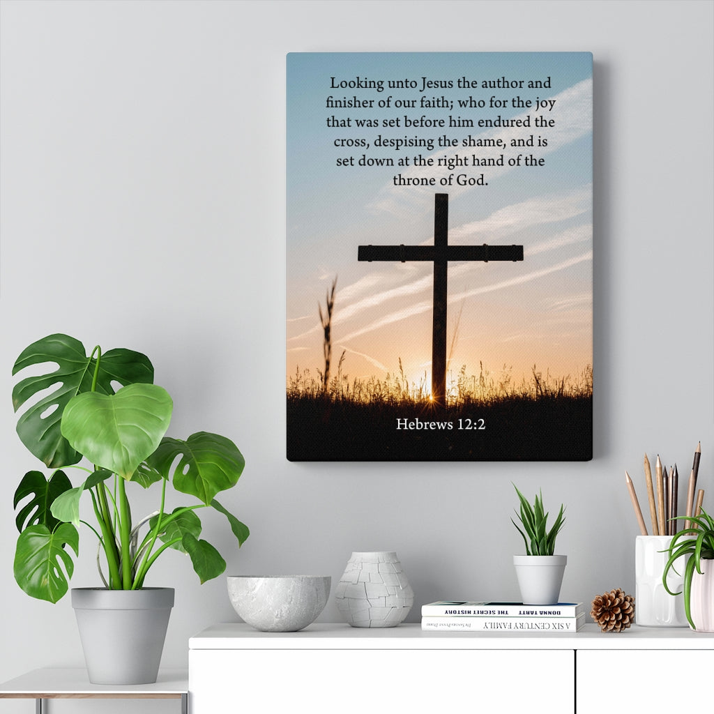 Scripture Walls Jesus The Anchor and Finisher Hebrews 12:2 Wall Art Christian Home Decor Unframed-Express Your Love Gifts